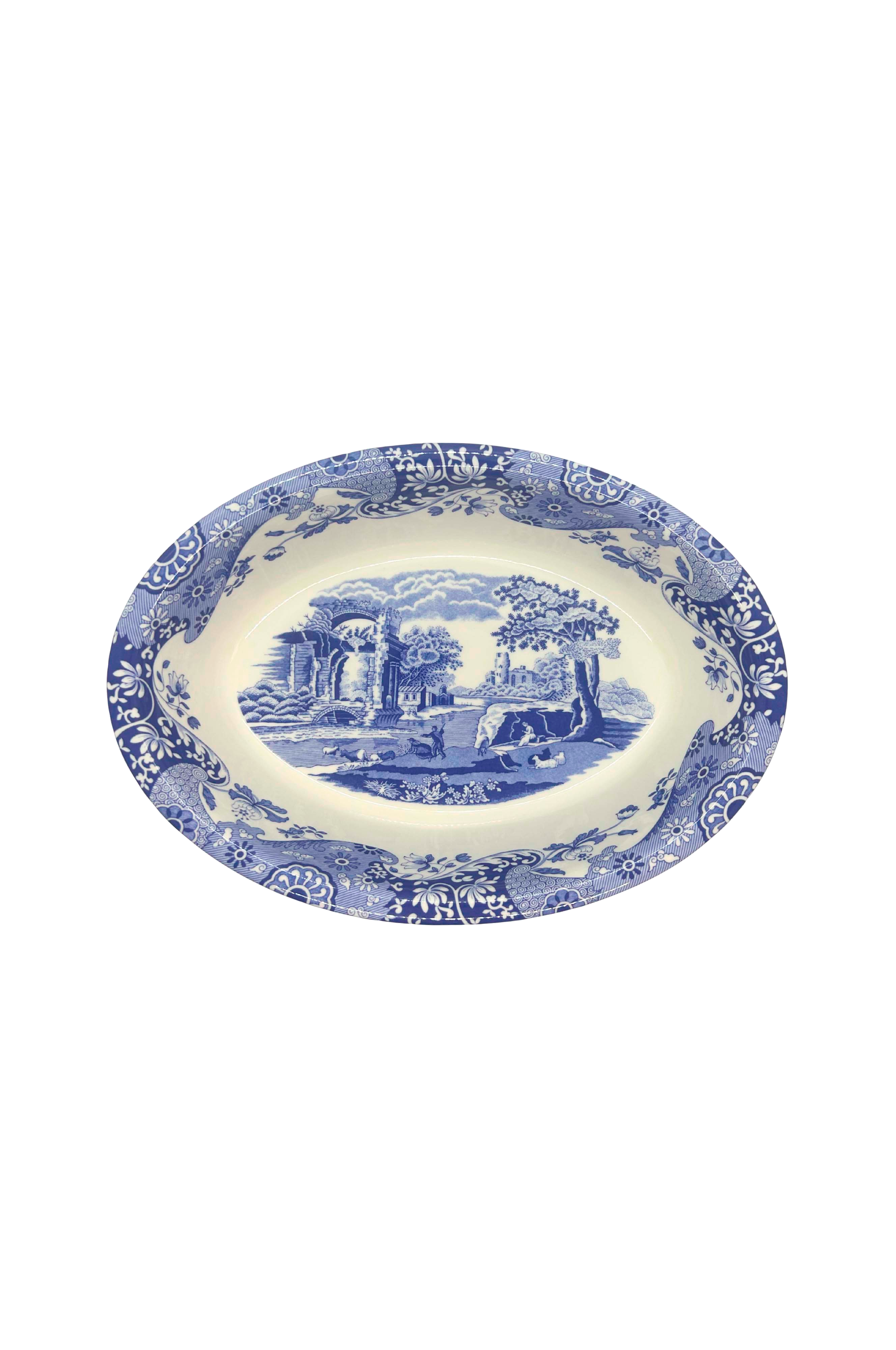 Oval tallerken 28 cm Blue Italian v:8432554