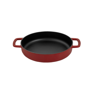 Skillet 24 cm emaljert resirkulert støpejern Bordeaux v:3156717 Skillet 24 cm emaljert resirkulert støpejern Bordeaux v:3156717
