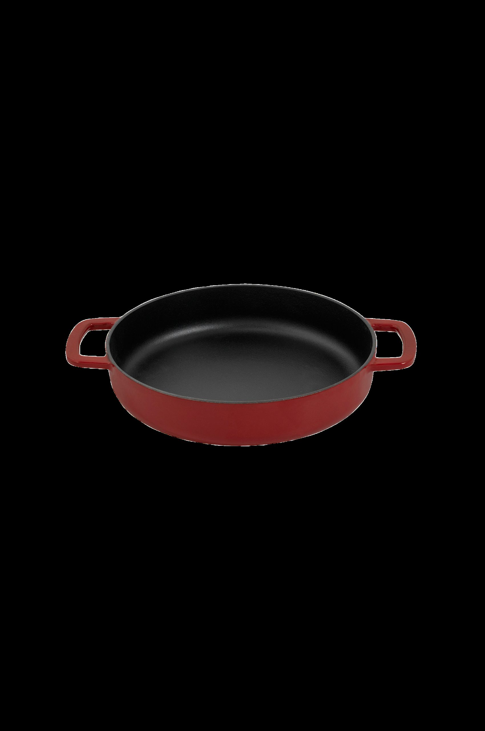 Skillet 24 cm emaljert resirkulert støpejern Bordeaux v:3156717