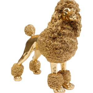 Deco Figurine Mrs Poodle Gold 34cm v:2139828 Deco Figurine Mrs Poodle Gold 34cm v:2139828