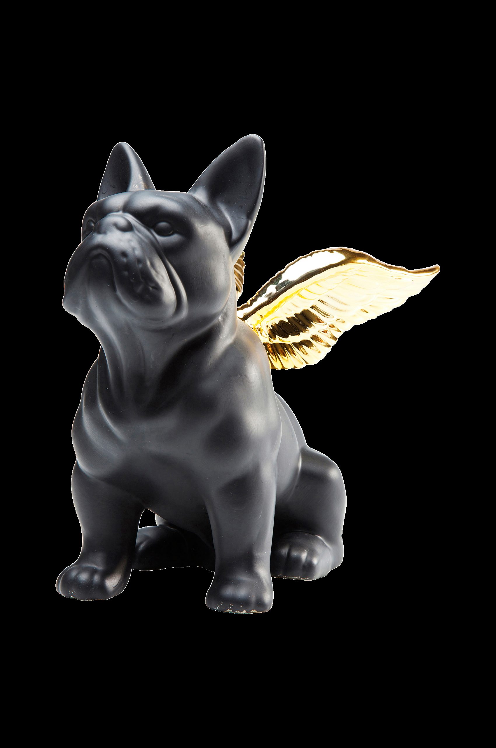 Deco Figur Sitting Angel Dog Gold v:7478766