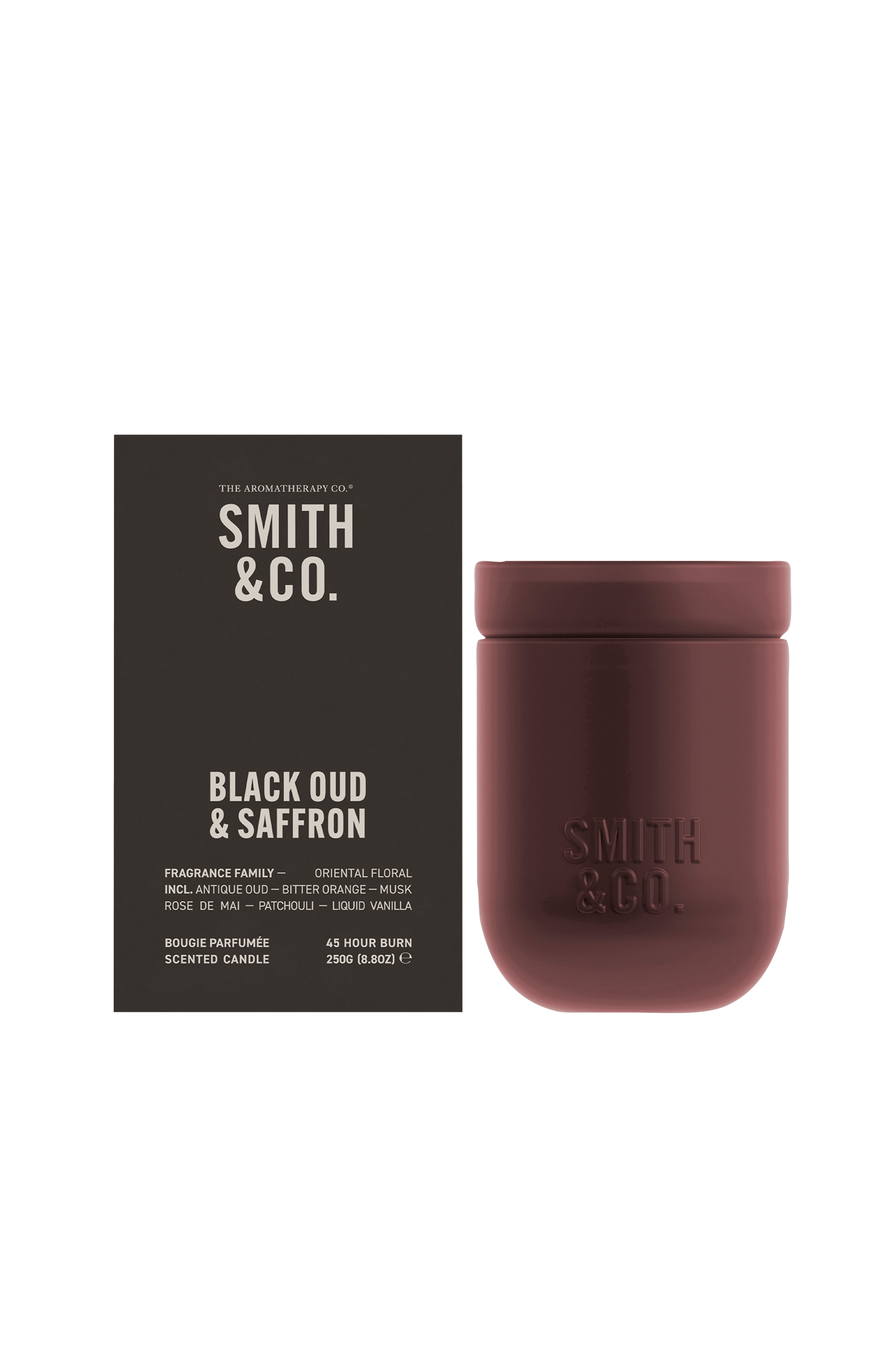 Black Oud & Saffron Scented Candle 250 g 50 timer v:9780604