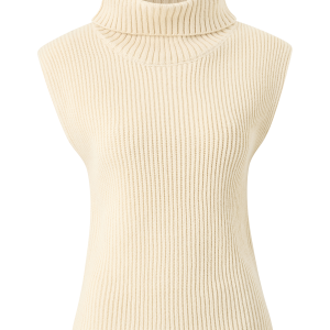 Vest Chunky turtleneck knitted vest v:178402 Vest Chunky turtleneck knitted vest v:178402