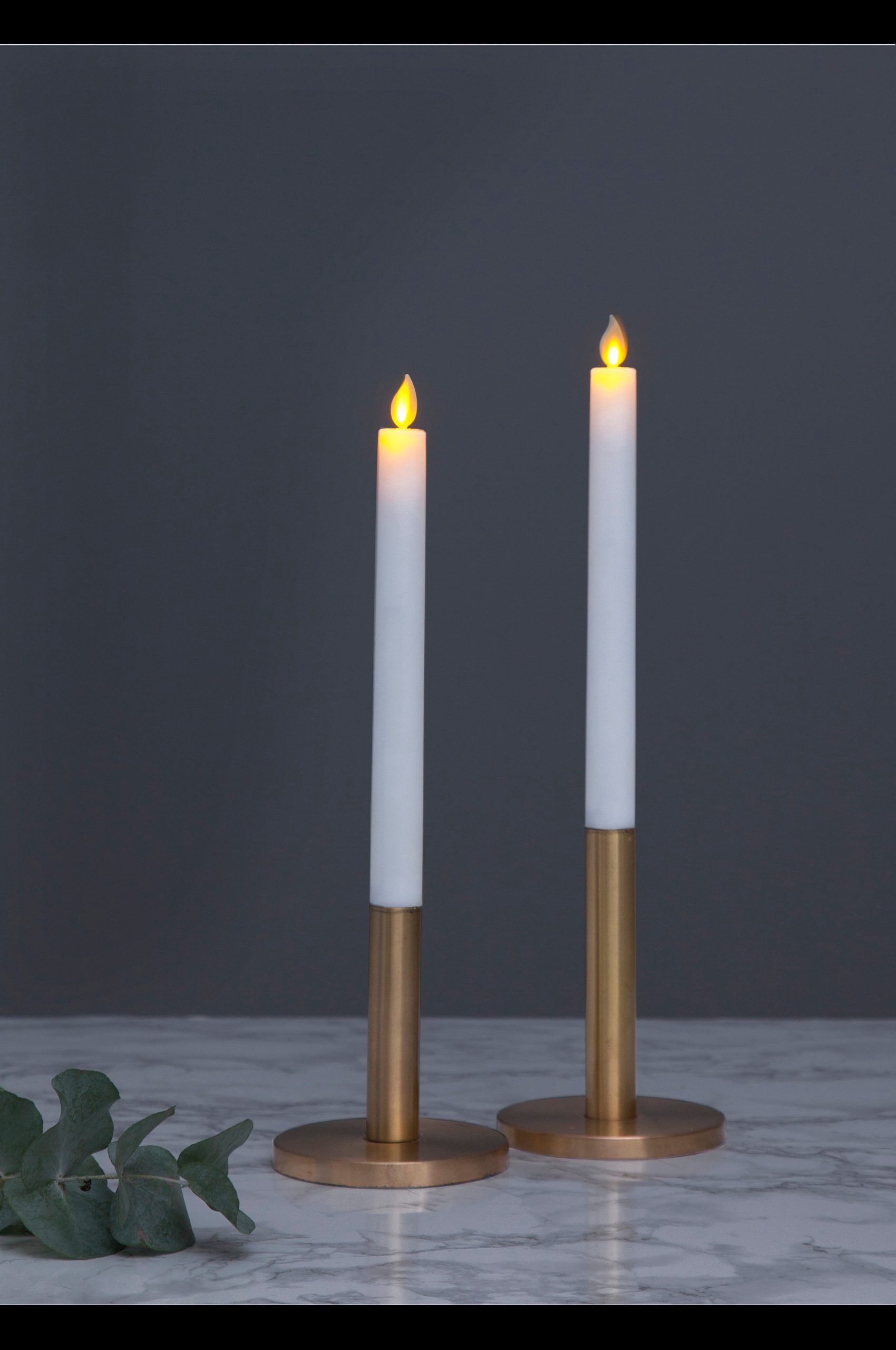 Antikklys LED 2 pk, 24 cm v:8023852