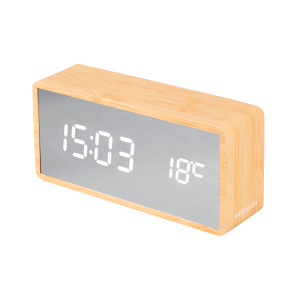 Alarm Clock Silver Mirror LED v:4643285