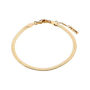 Armbånd Joanna Flat Snake Chain Bracelet Gold v:6516540