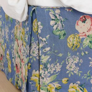Sengekappe Candice Rose i vasket lin 60 cm v:4800304