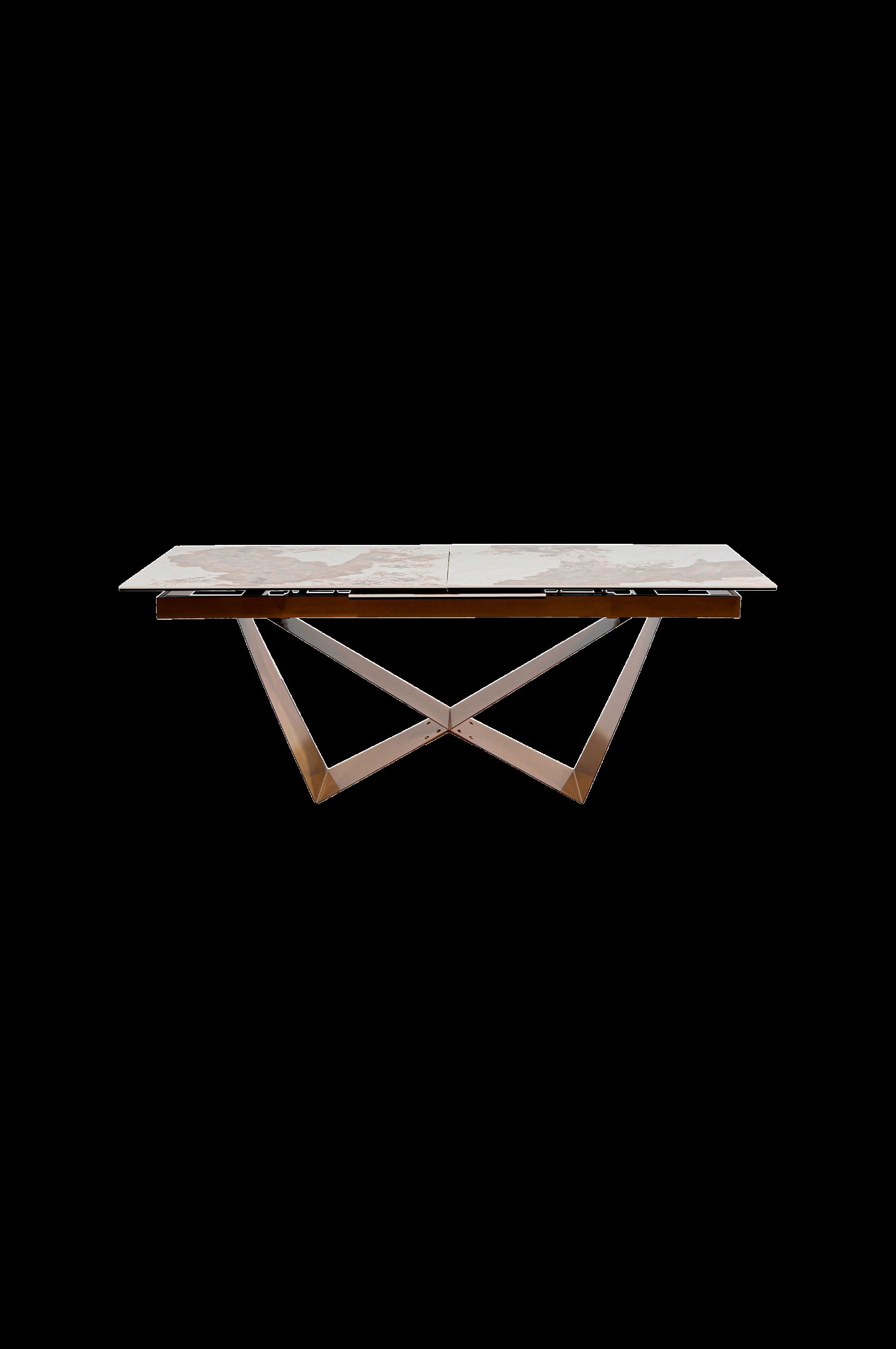 Forlengelsesbord Connesso Brass 200(+60)x90cm v:790182