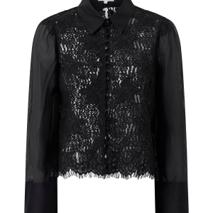 Blondebluse Striped Organza Lace Shirt v:5224557 Blondebluse Striped Organza Lace Shirt v:5224557
