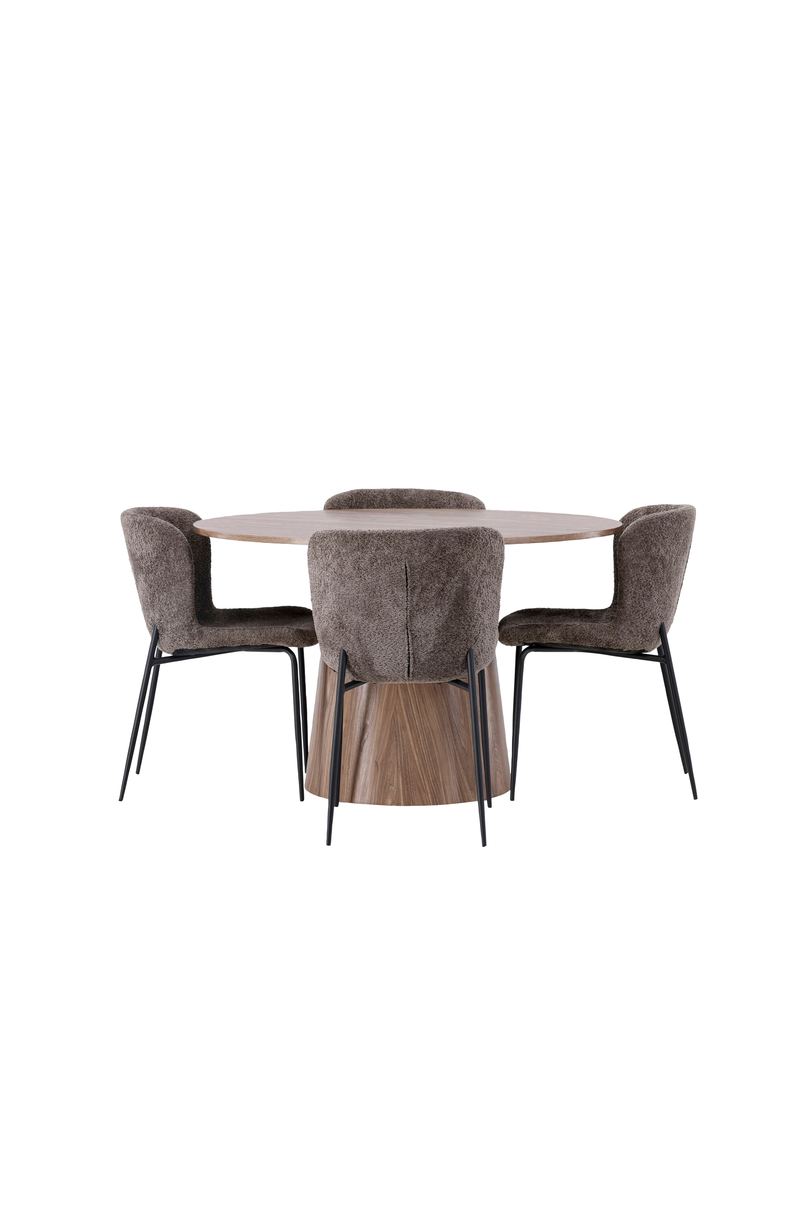 Spisegruppe Lanzo med 4 stk stoler Modesto v:589144