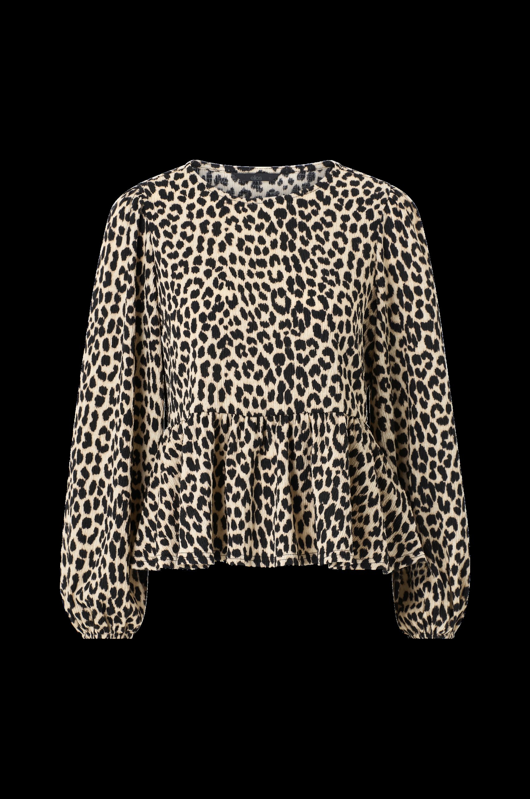 Jerseybluse med ballongermer v:6536250