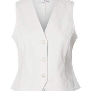 Jeansvest slfLexia SL White Denim Vest v:3906497 Jeansvest slfLexia SL White Denim Vest v:3906497