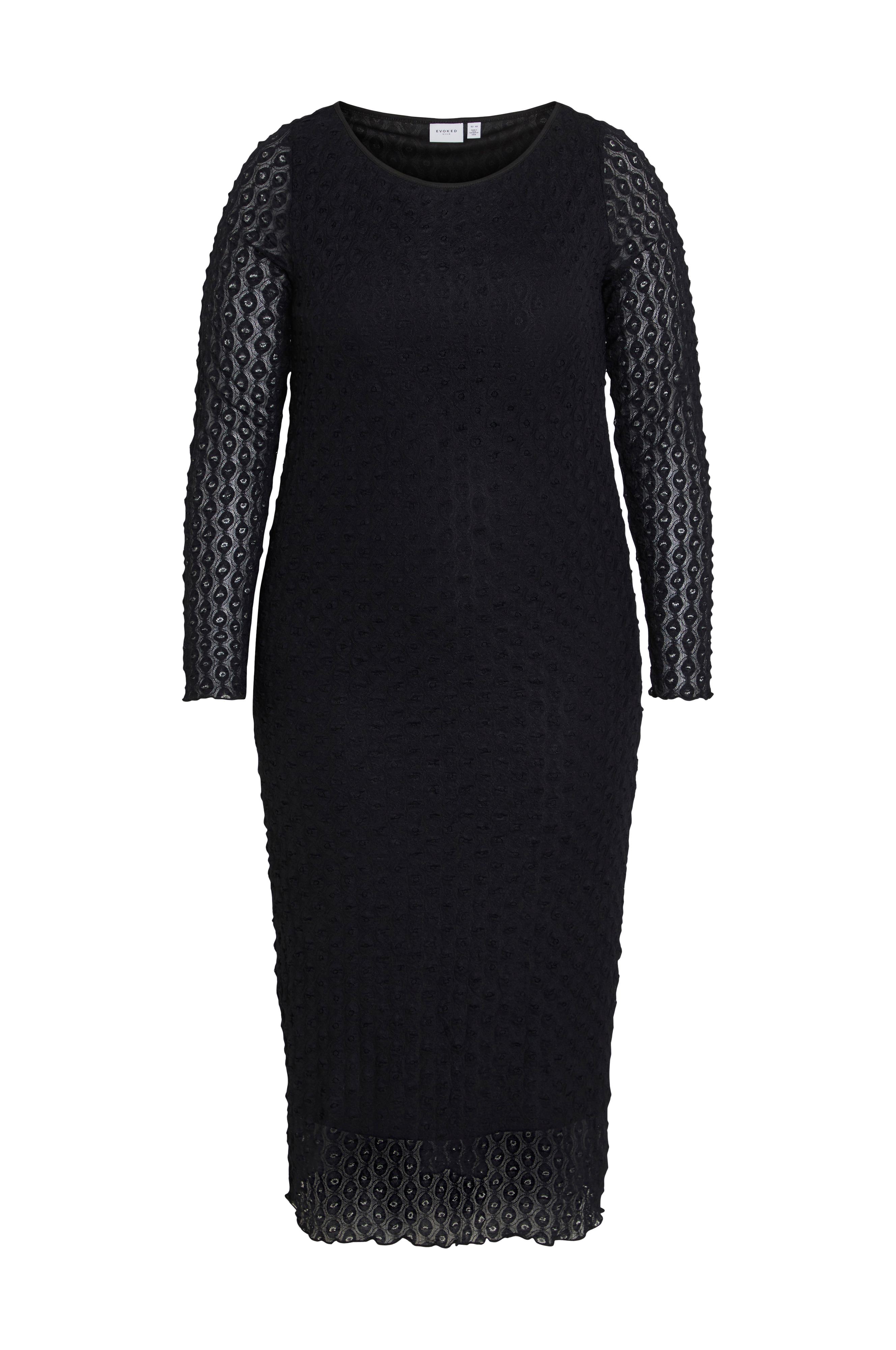 Kjole viMessan Boatneck L/S Midi Dress/cu v:6094039