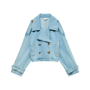 Denim jakke vmLelou LS Short Trenchcoat Mix v:2128485 Denim jakke vmLelou LS Short Trenchcoat Mix v:2128485