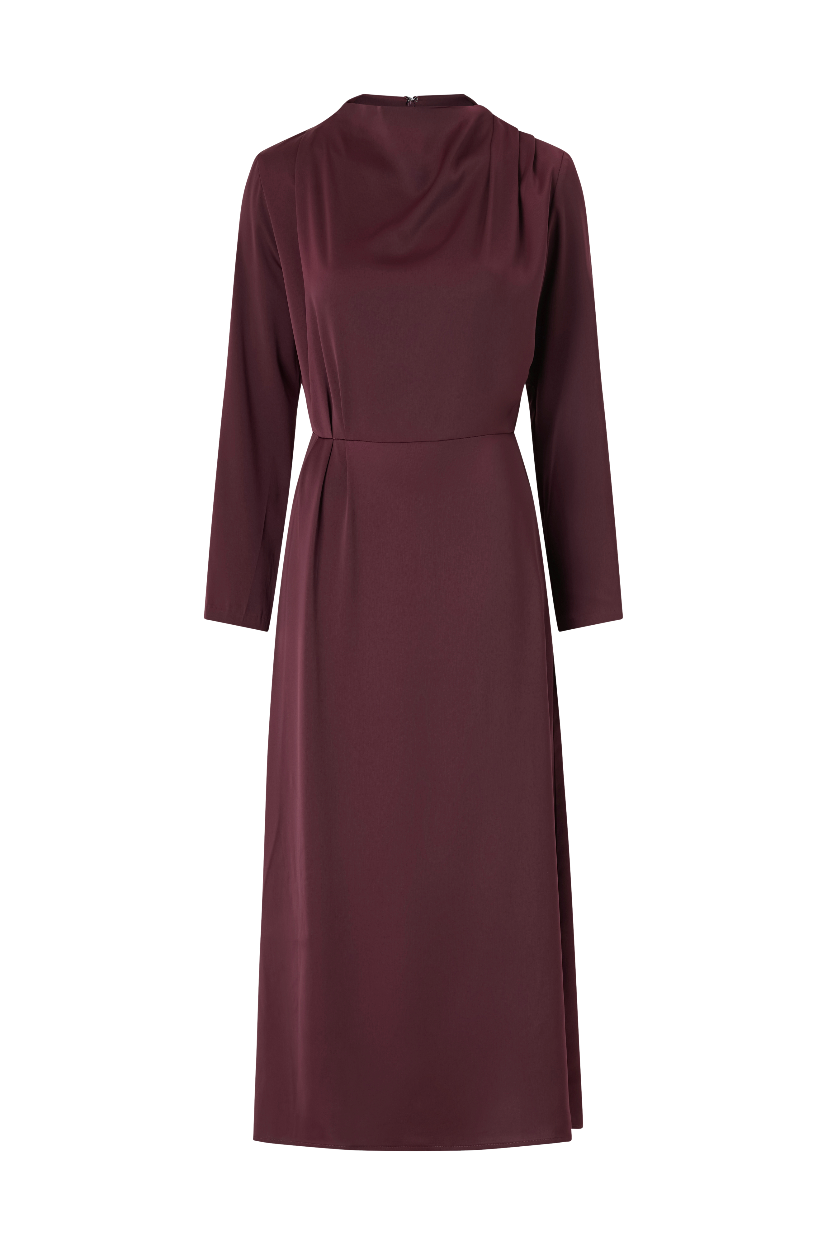 Maxikjole Satin High Collar v:6839408