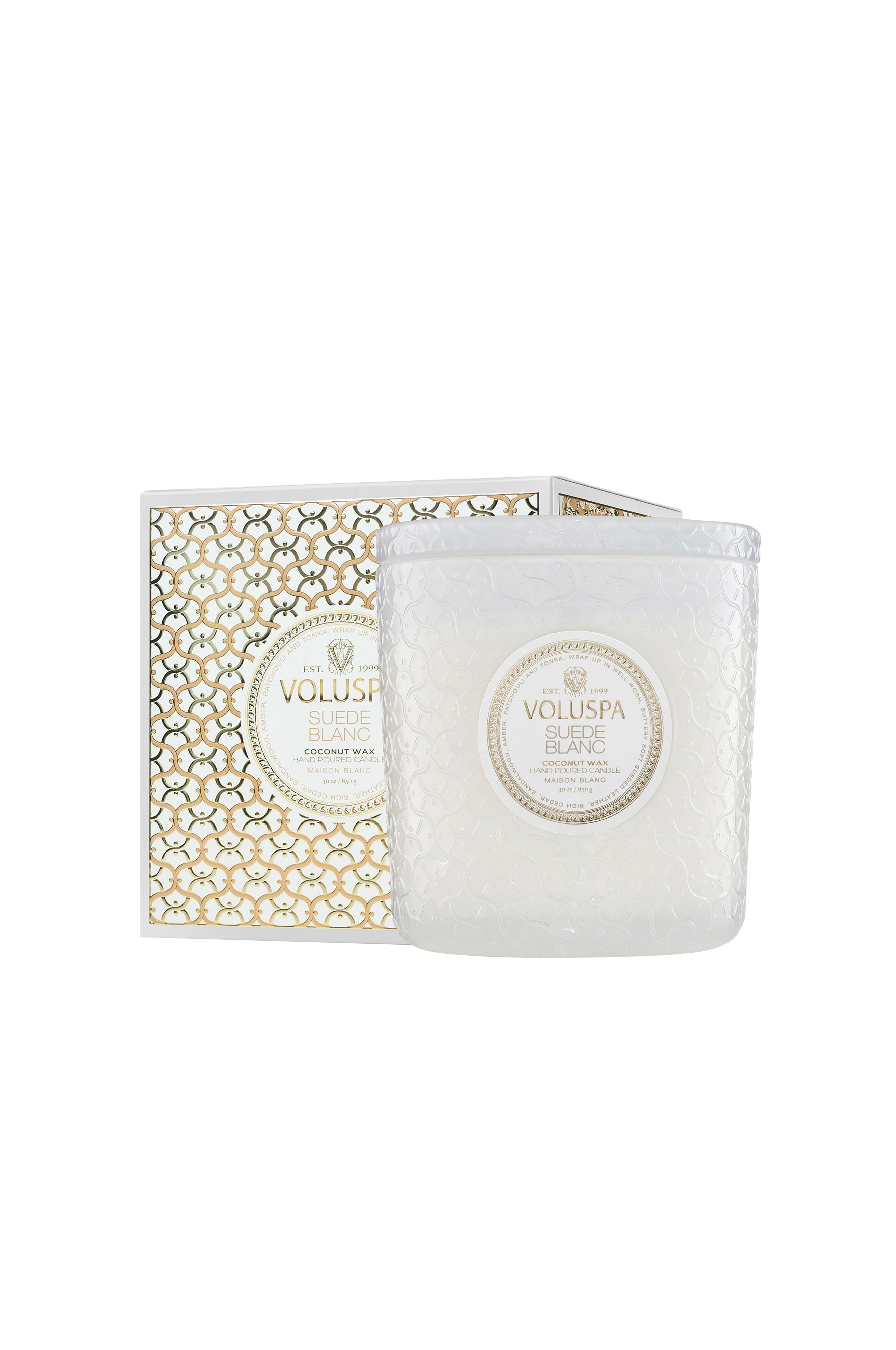 Suede Blanc Boxed Luxe Jar Candle 80H v:7240246