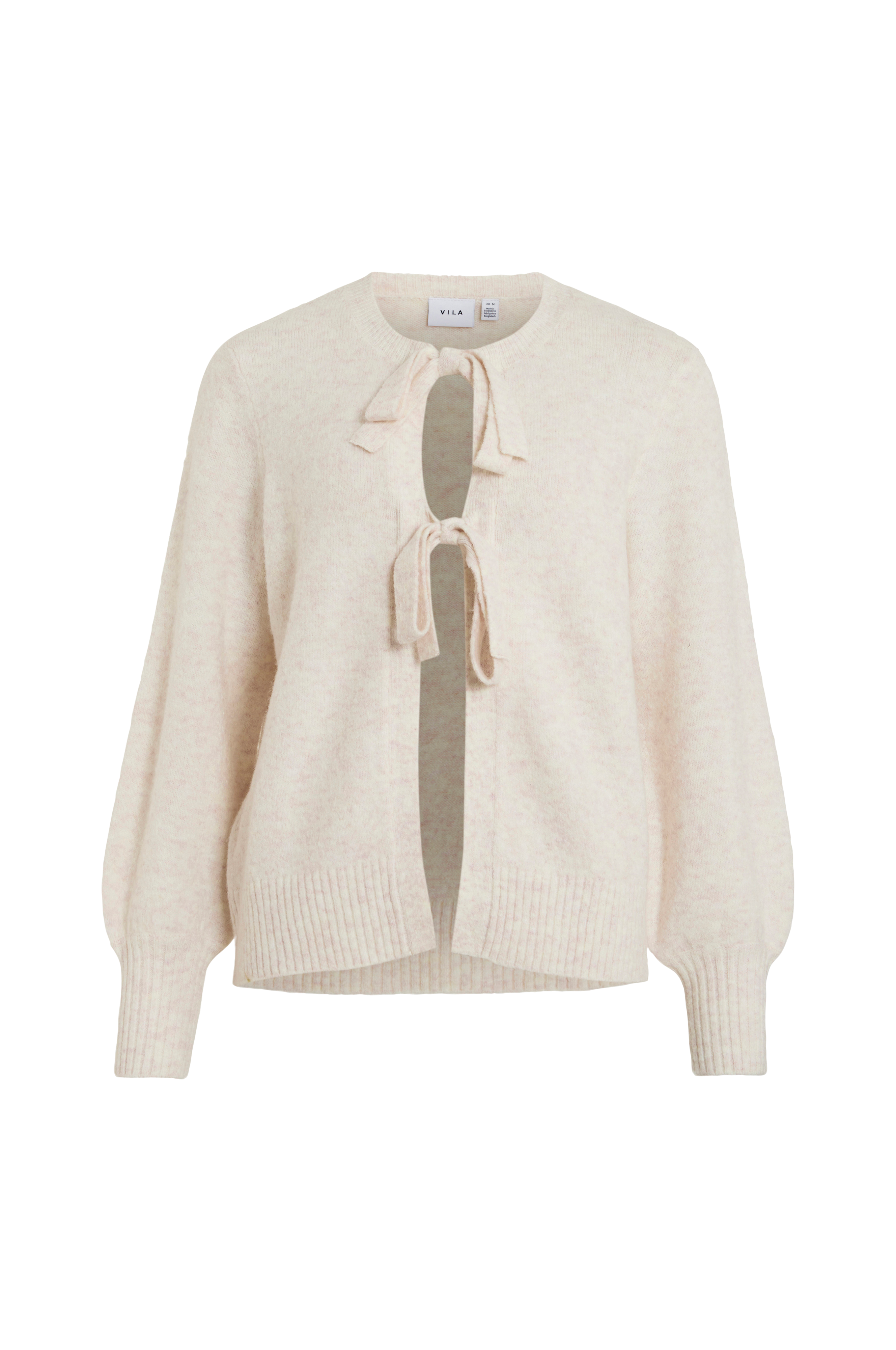 Kardigan viEllie L/S Bow Knit Top v:5952676