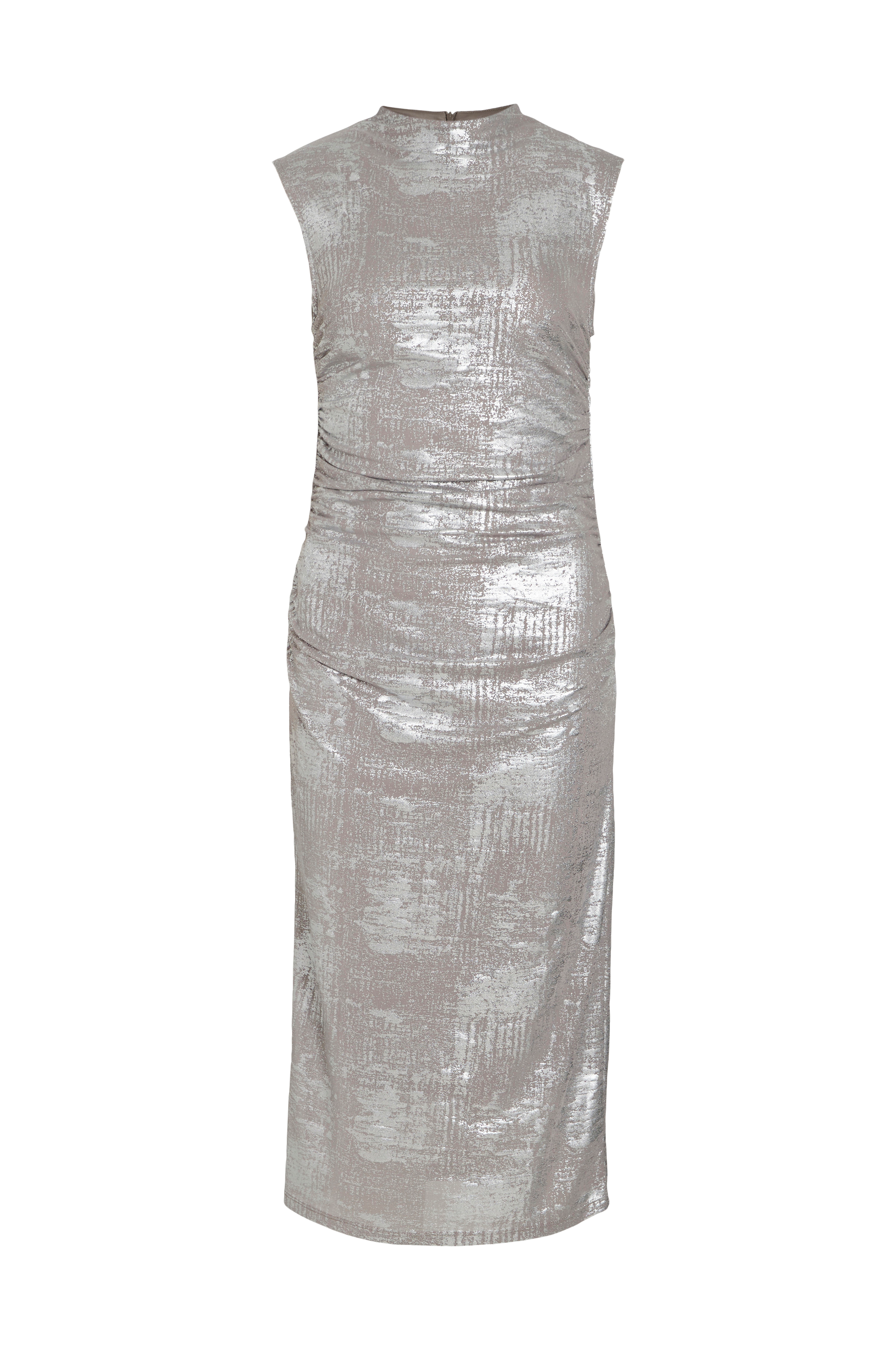 Kjole viSilvera Funnelneck S/L Midi Dress v:2851743