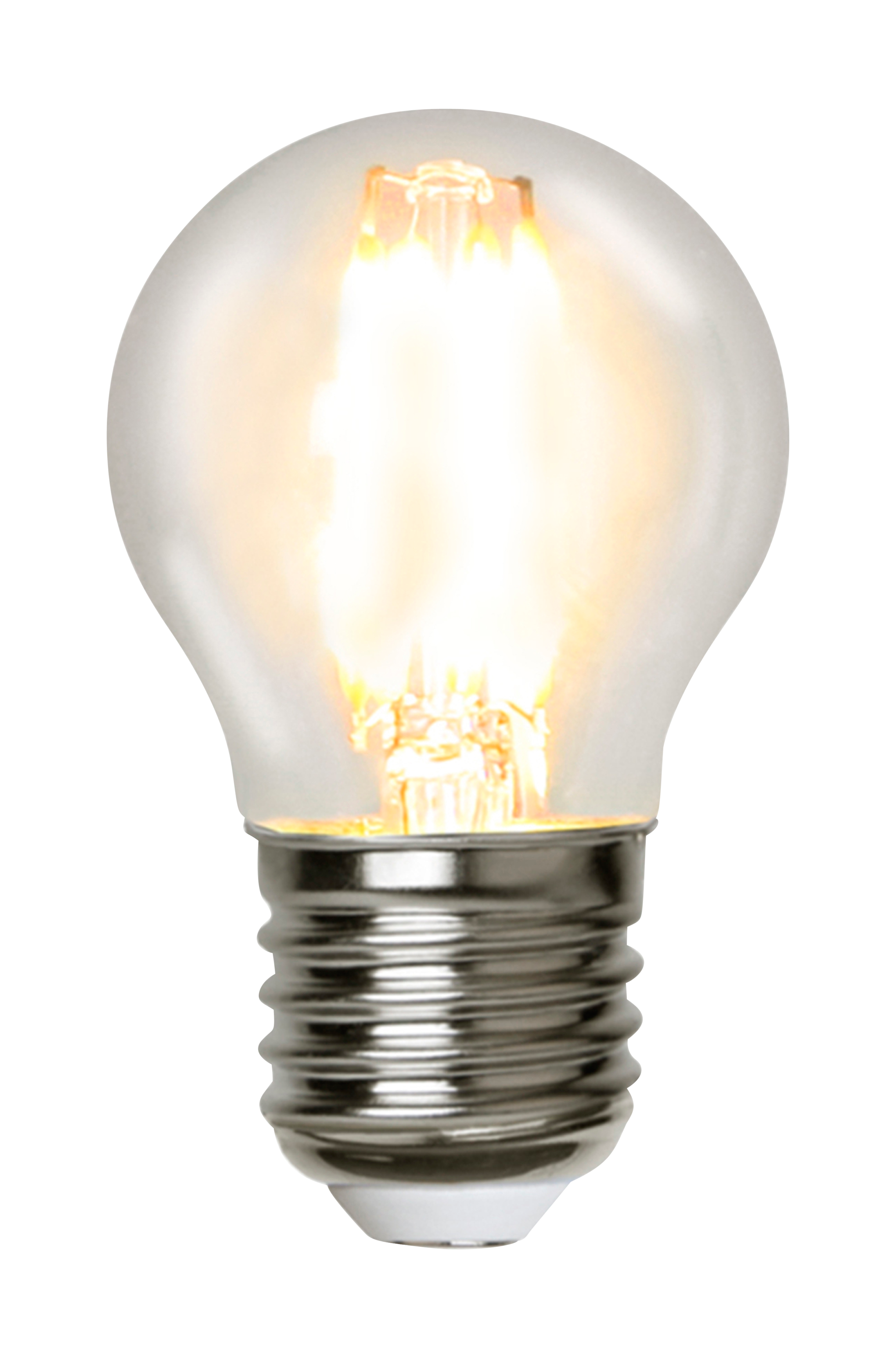 Ljuskälla E27 LED Filament Glob Klar 45 mm, 4,2W v:5409386
