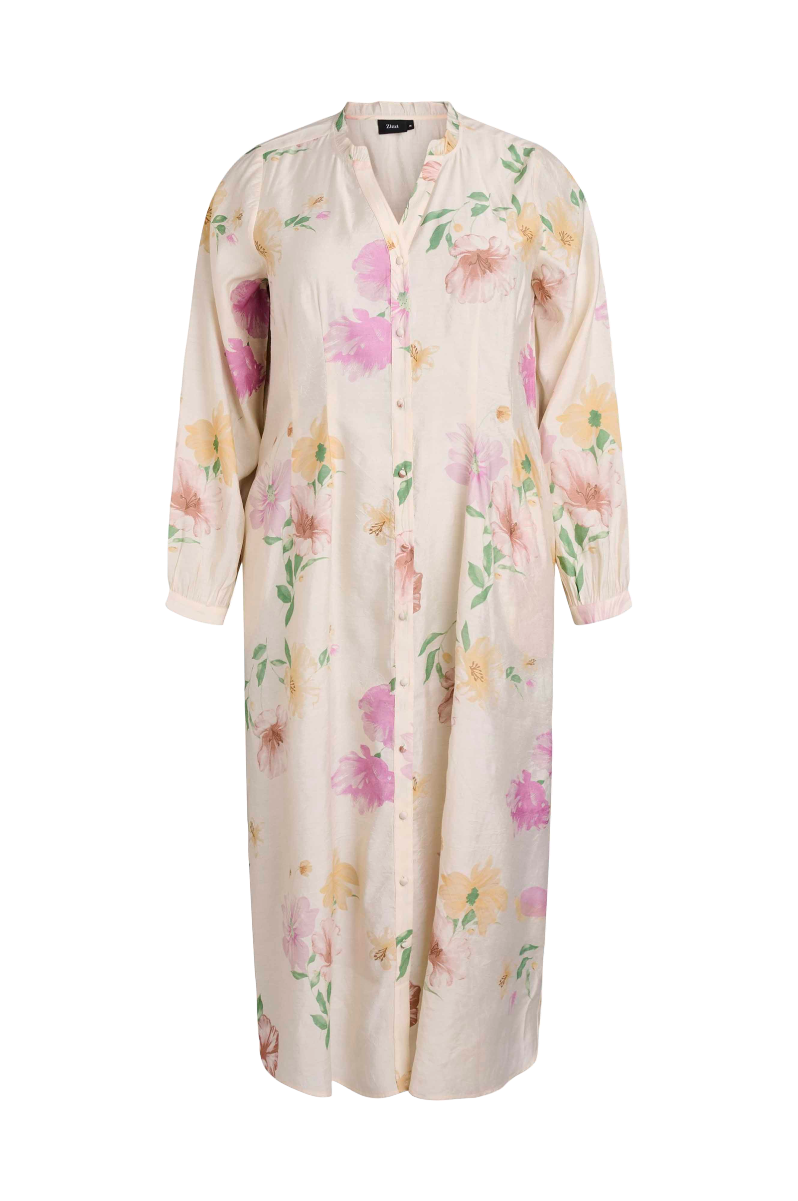 Maxikjole mFlora L/S Midi Dress v:6187366