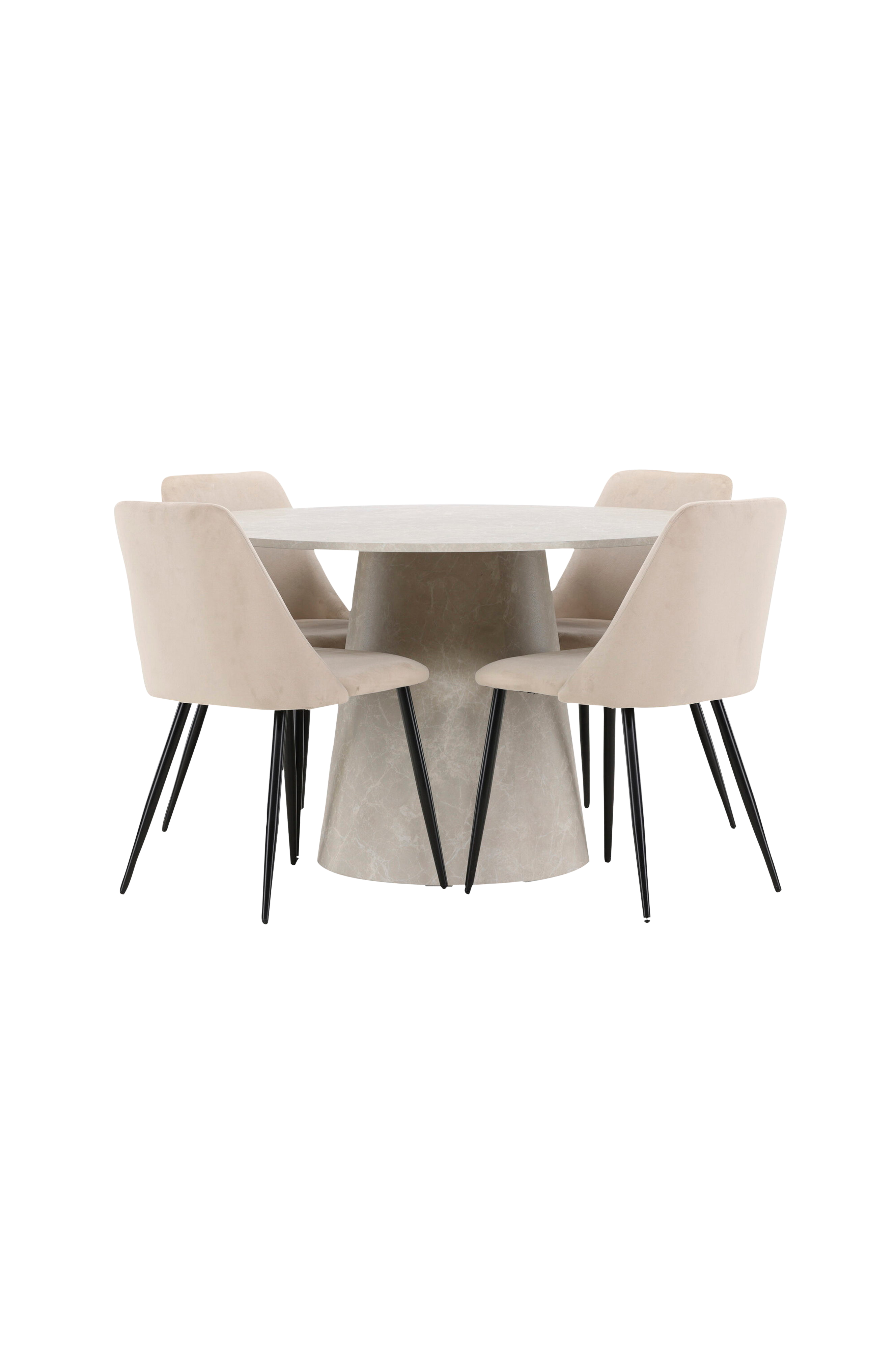 Spisebord Lanzo med stol Night v:6985760