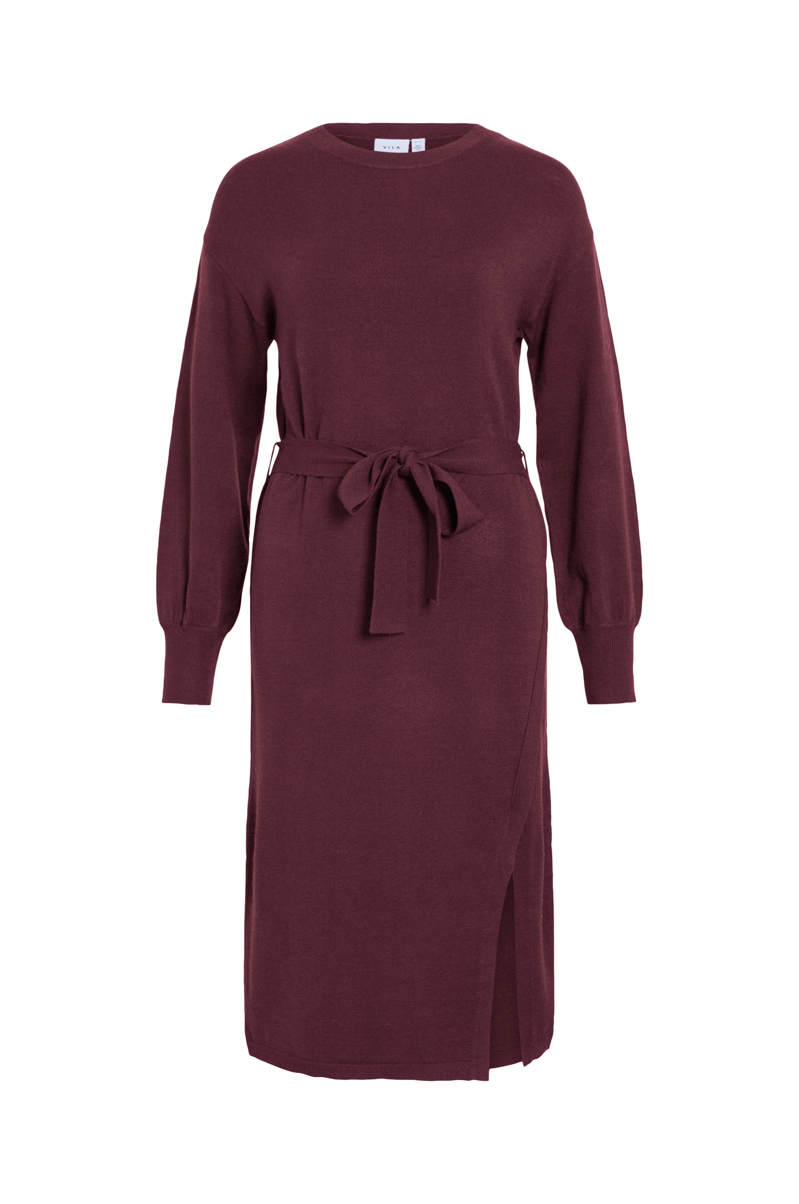 Kjole viRicky L/S Belted Knit Dress /ka v:1177943