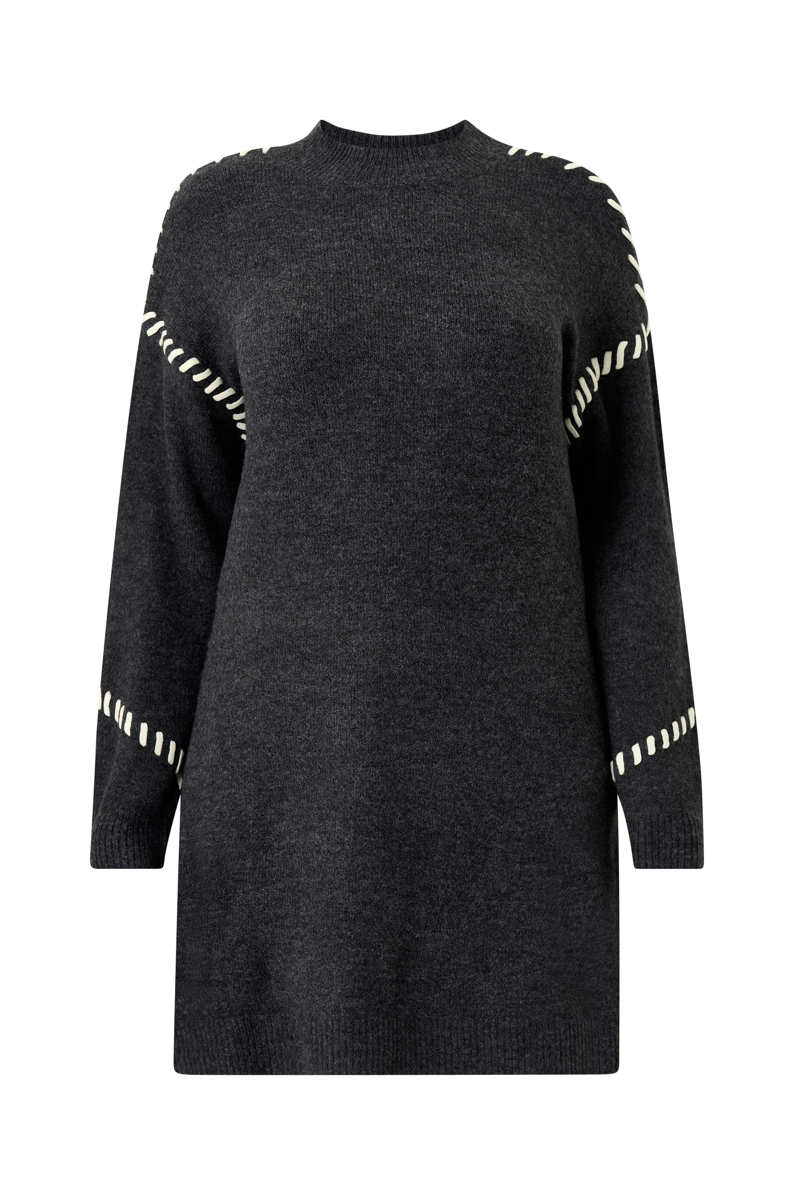 Kjole mLea L/S Stick Abk Dress v:6242220