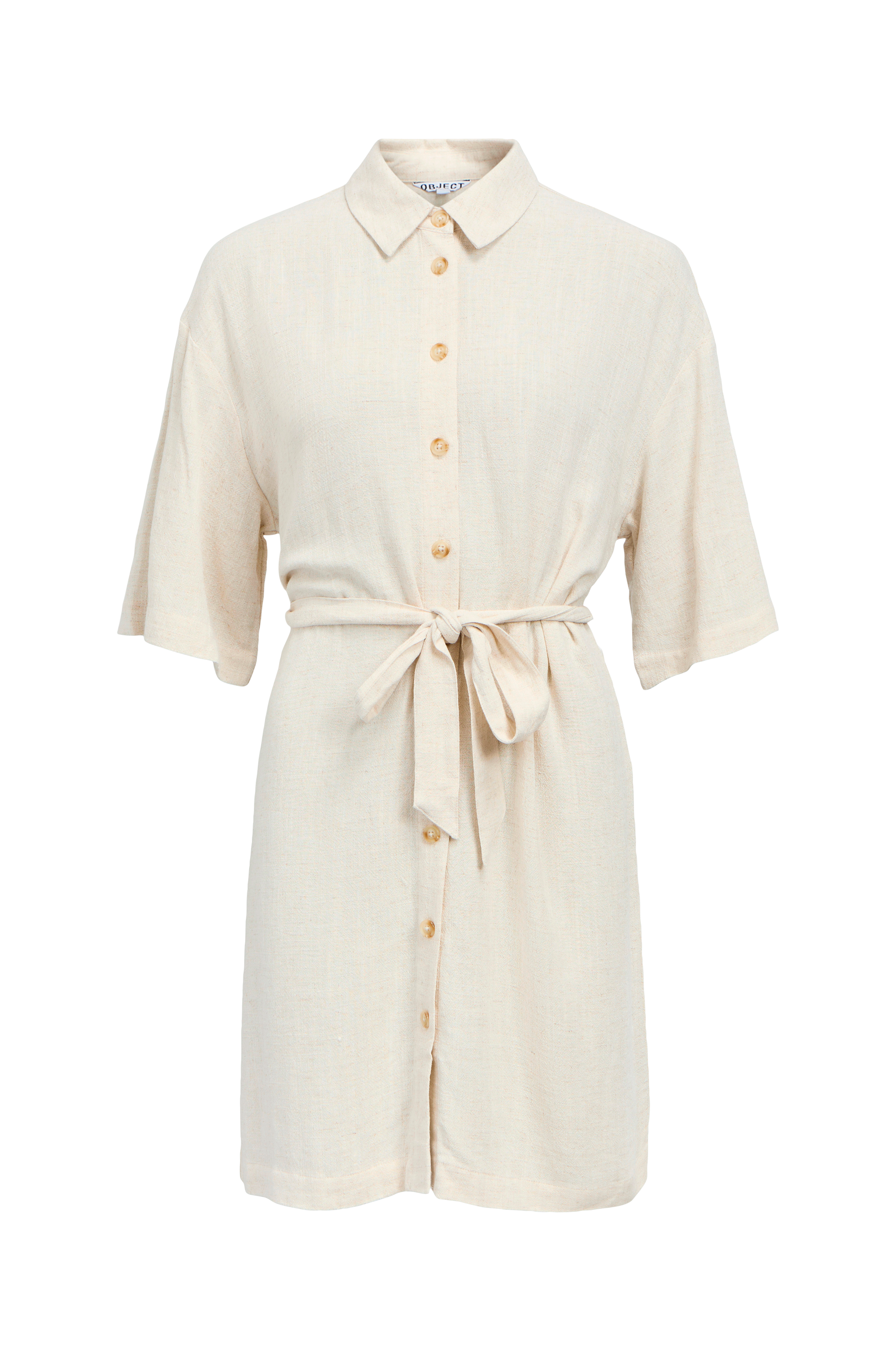 Skjortekjole objSanne 2/4 LO Shirt Dress v:6490322