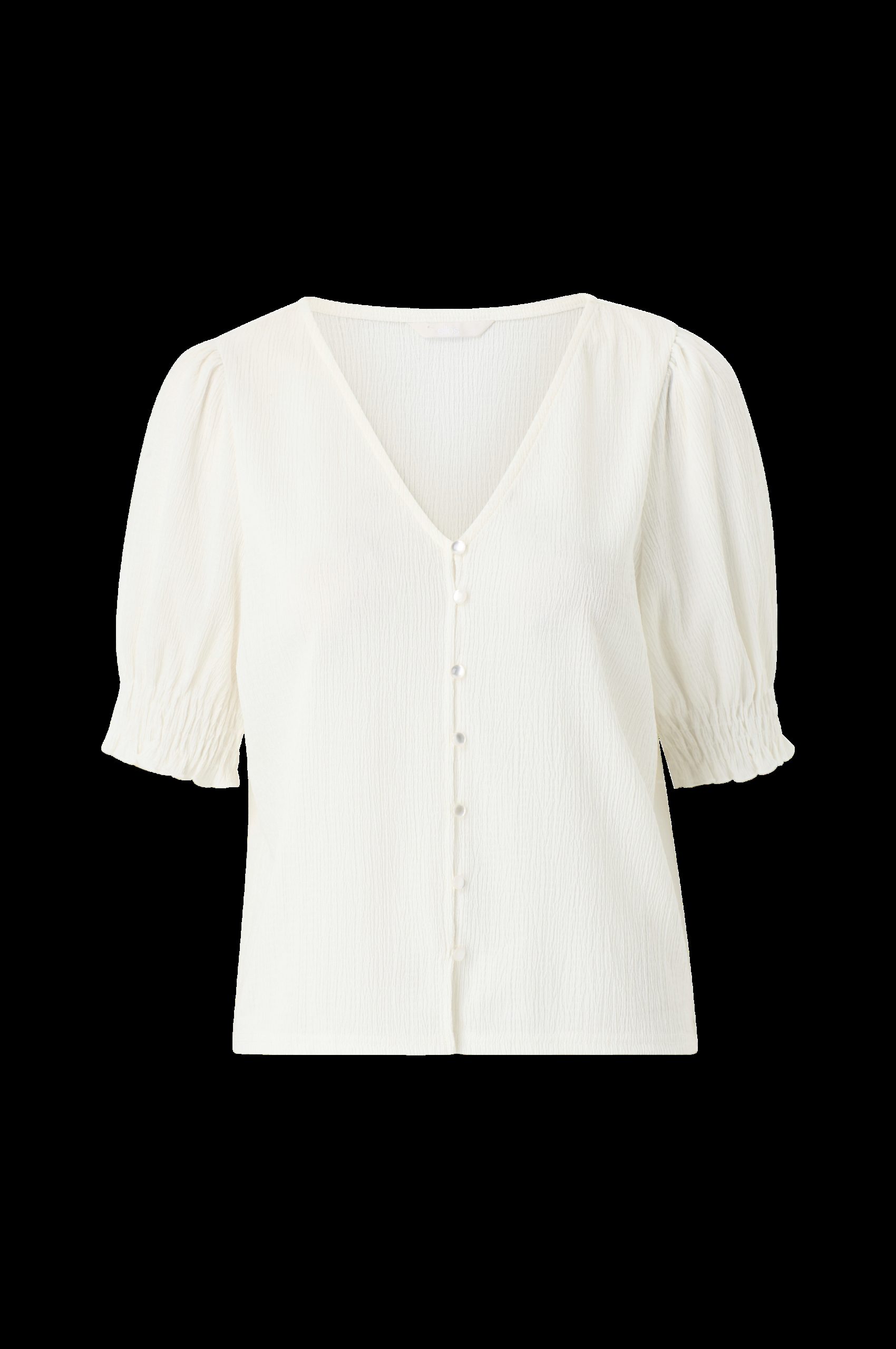Jerseybluse med puffermer v:2745005