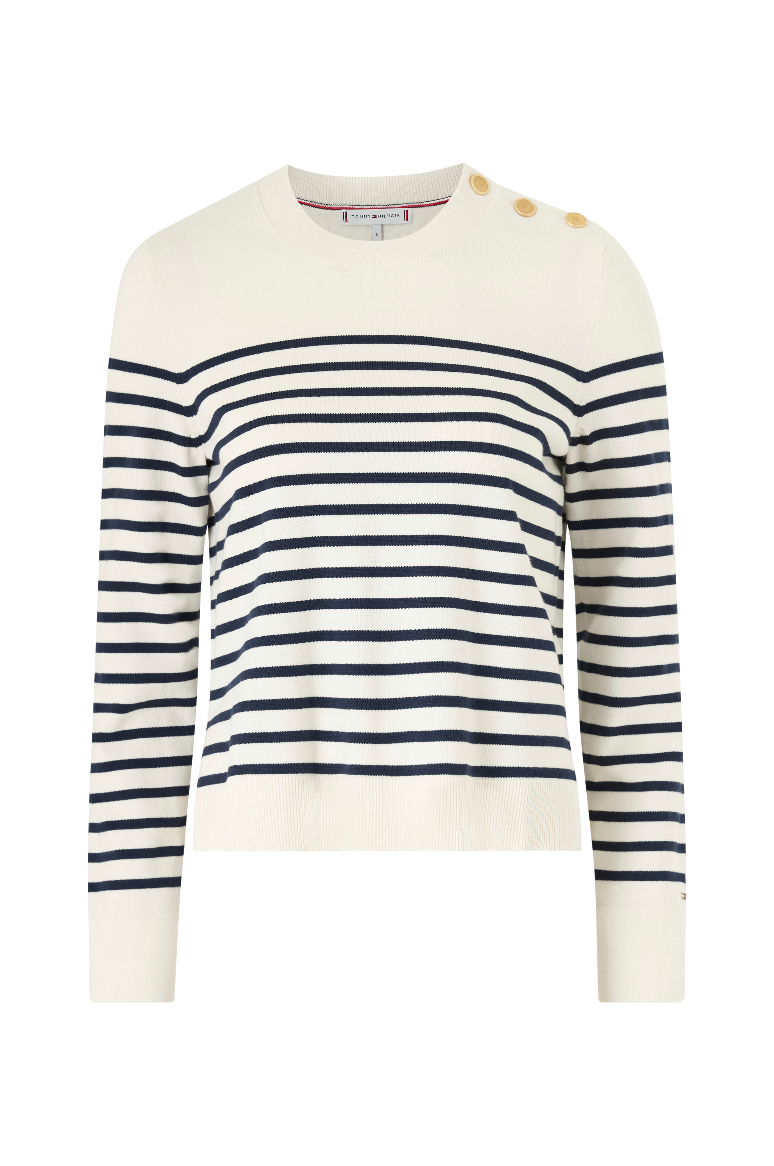 Pullover CO Jersey Mid GG LS Gold Btn Swt v:1522844