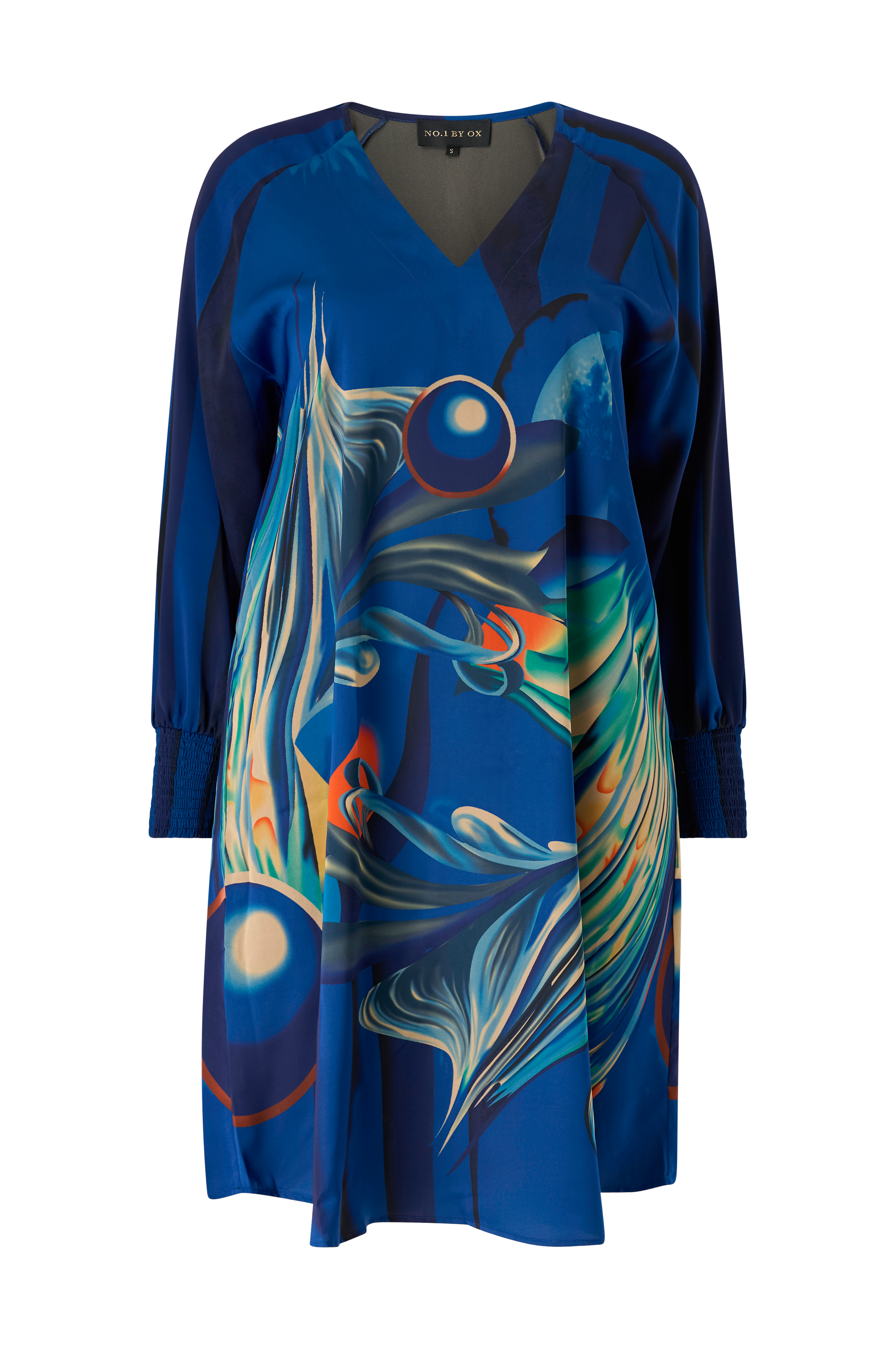 Kjole Loose V Neck w LS And Smock Cuffs v:7164904