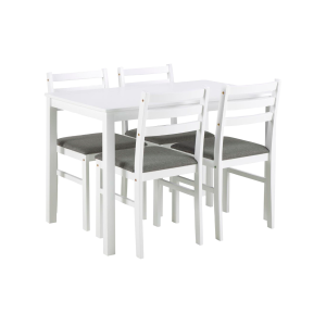 Alicante rektangulært spisebordssett med bord og 4 stoler, 110 x 70 x 74,5 cm v:6915688 Alicante rektangulært spisebordssett med bord og 4 stoler, 110 x 70 x 74,5 cm v:6915688