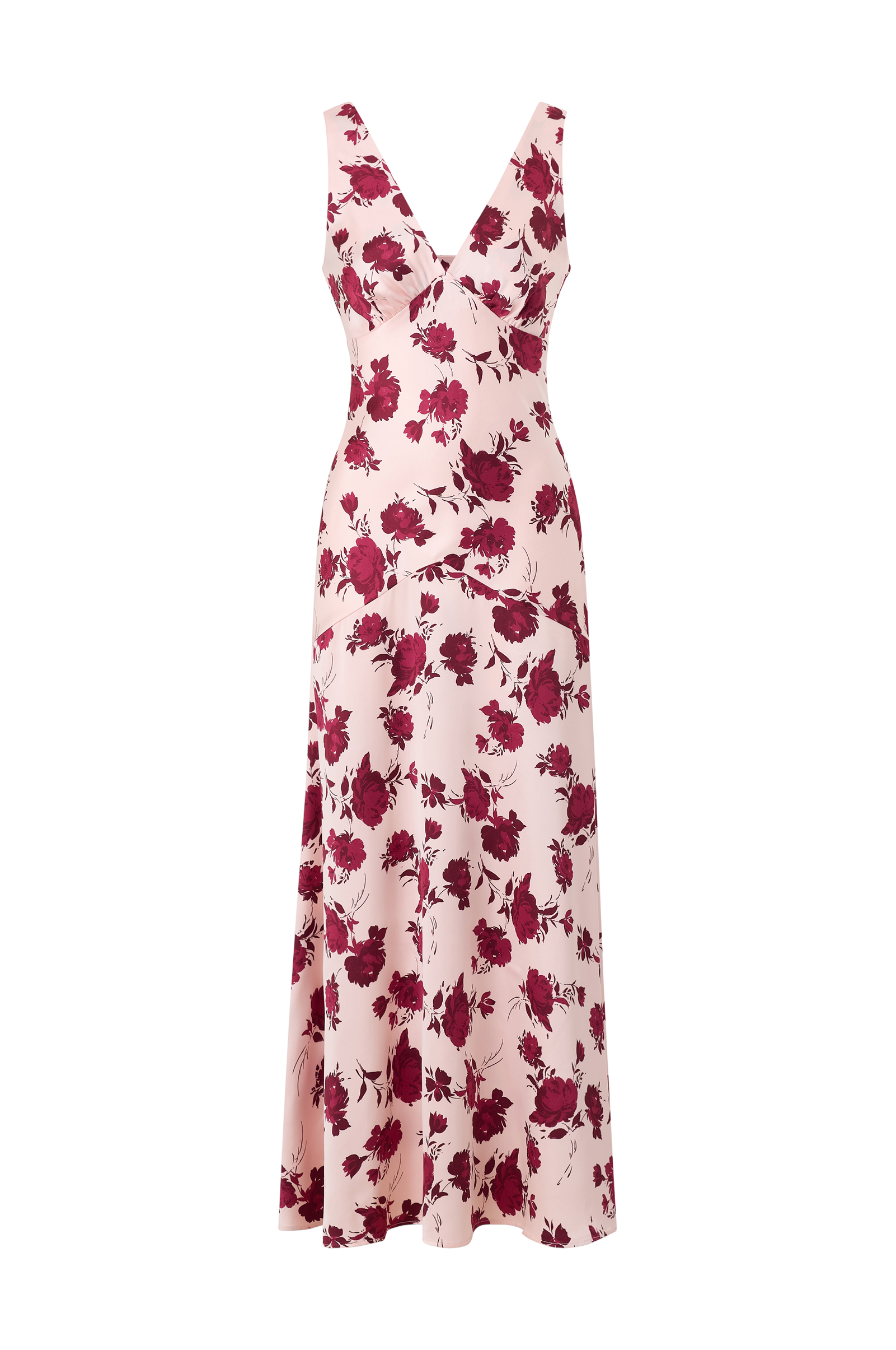 Maxikjole Sleeveless Satin Maxi Dress v:1504632