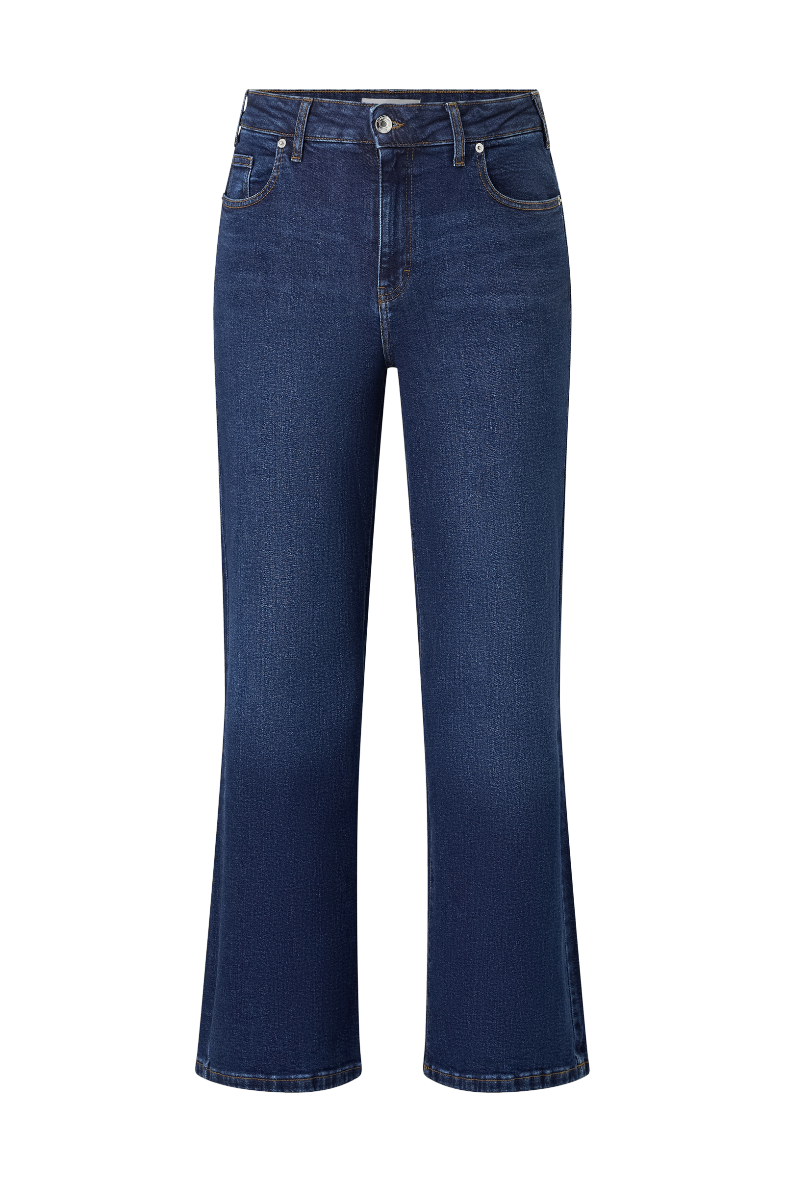 Jeans med vide ben og høy midje v:1624204