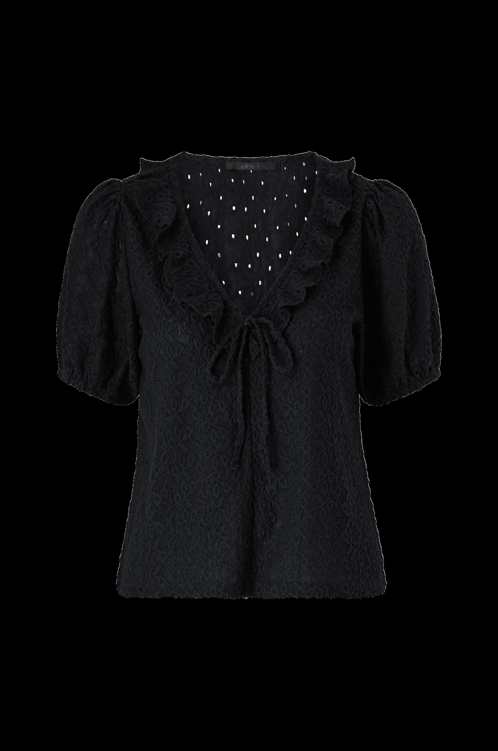 Hullmønstret jerseybluse v:8594362