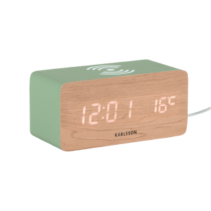 Alarmklokke Block W. Phone Charger LED v:3881729