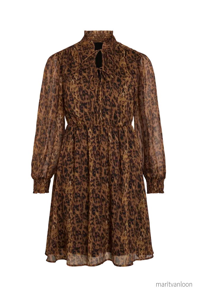 Kjole viFalia High Neck Tie Dress/ka v:1499357