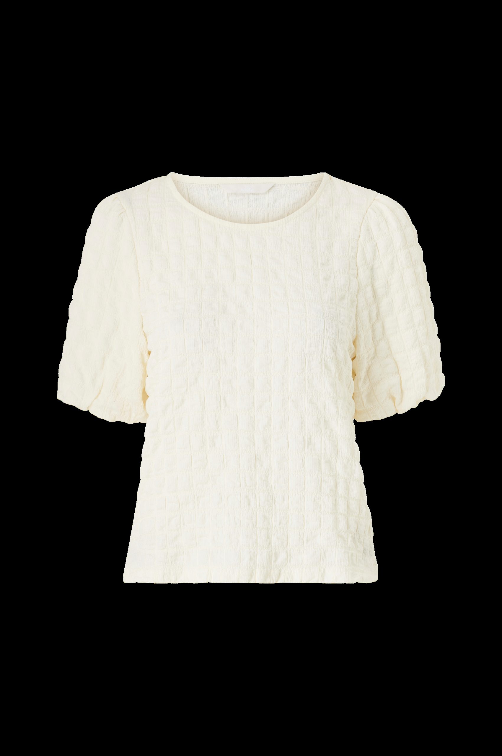 Jerseybluse med ballongermer v:2403267