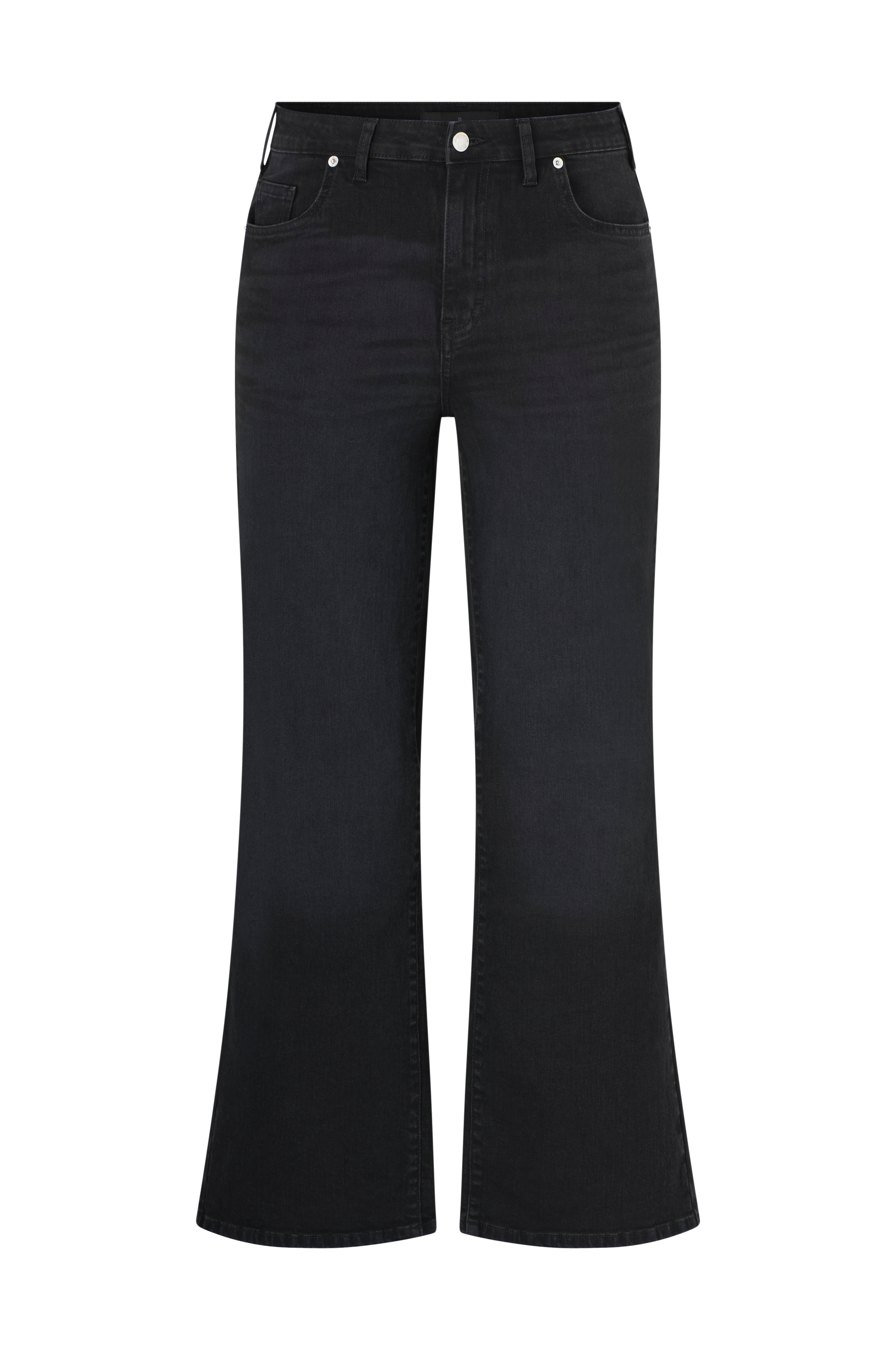 Jeans med vide ben og høy midje v:4488401