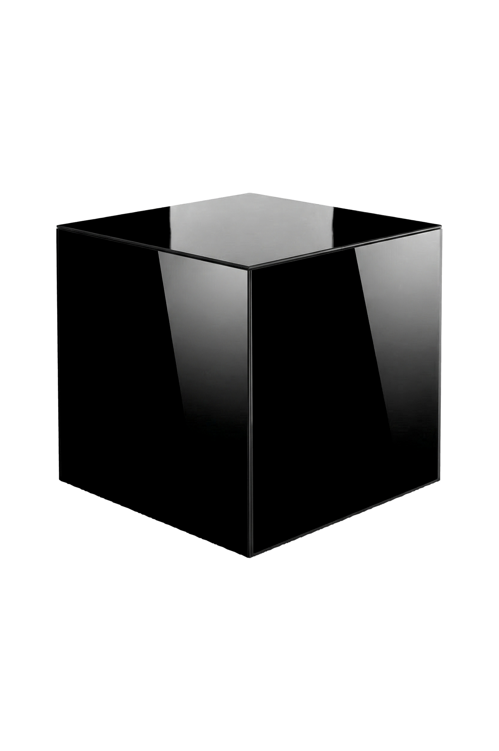Pop kube i farget glass 35x35 cm v:7262282