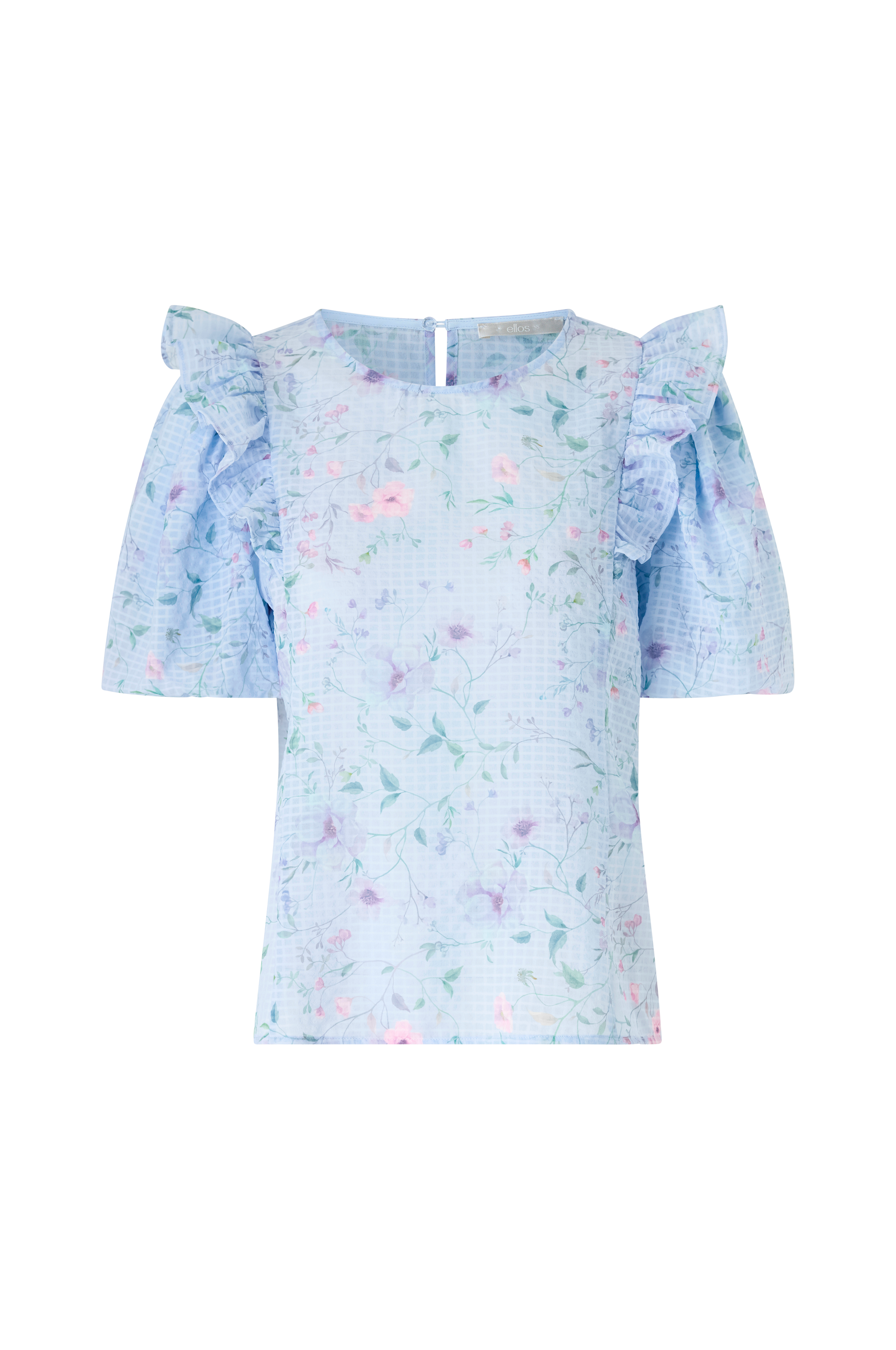 Bluse med puffermer v:270241