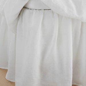 Sengekappe Candice i vasket lin 60 cm v:2346100
