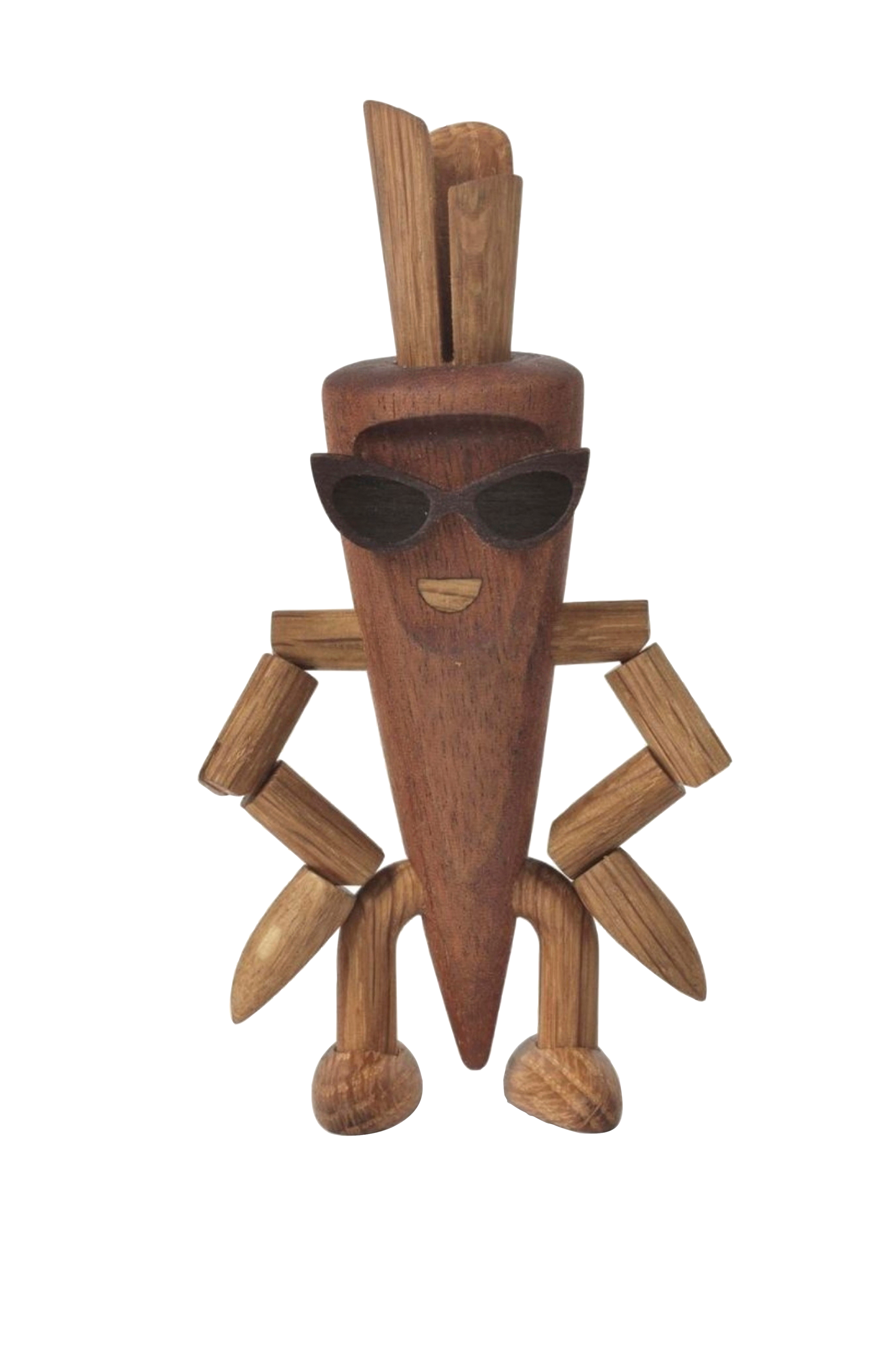 Dekorasjon i tre Camille Carrot 13 cm v:5478758