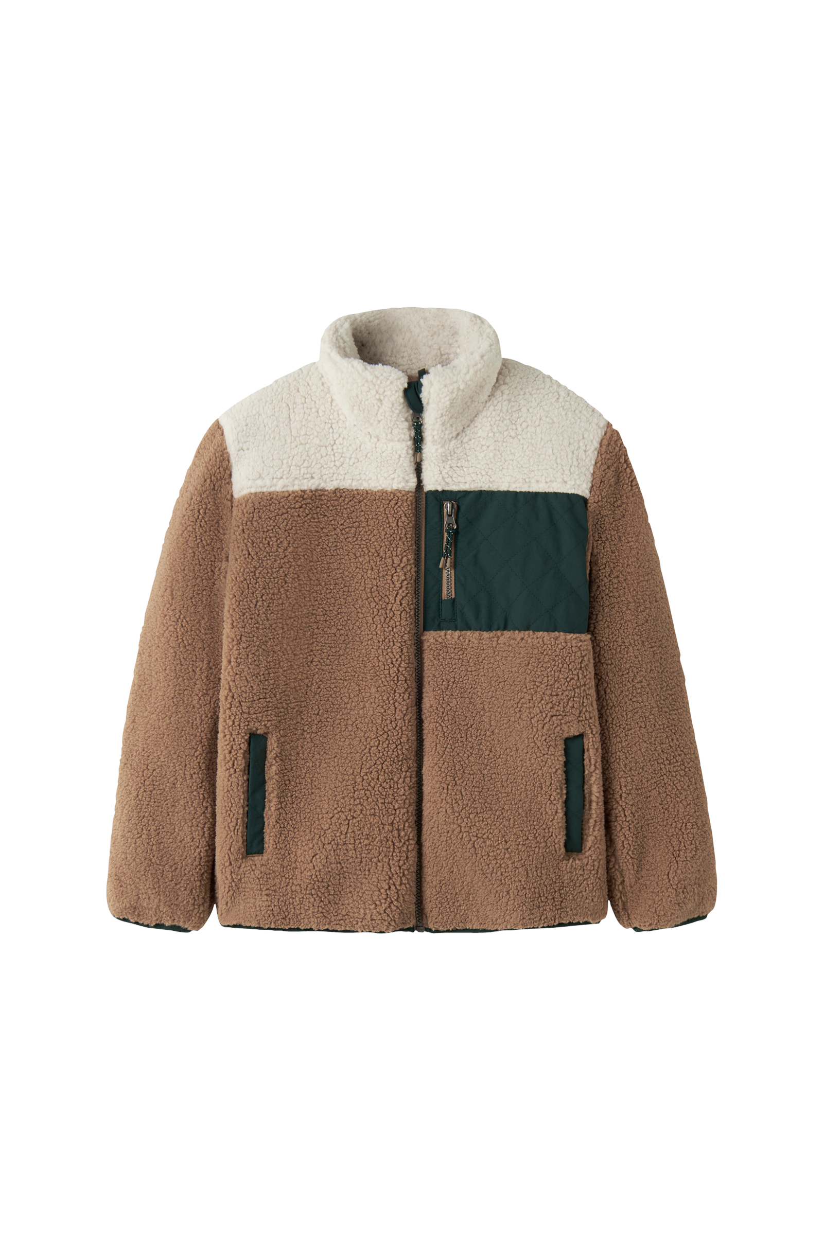 Teddyjakke Nkmmacey Teddy Jacket Block v:3258307