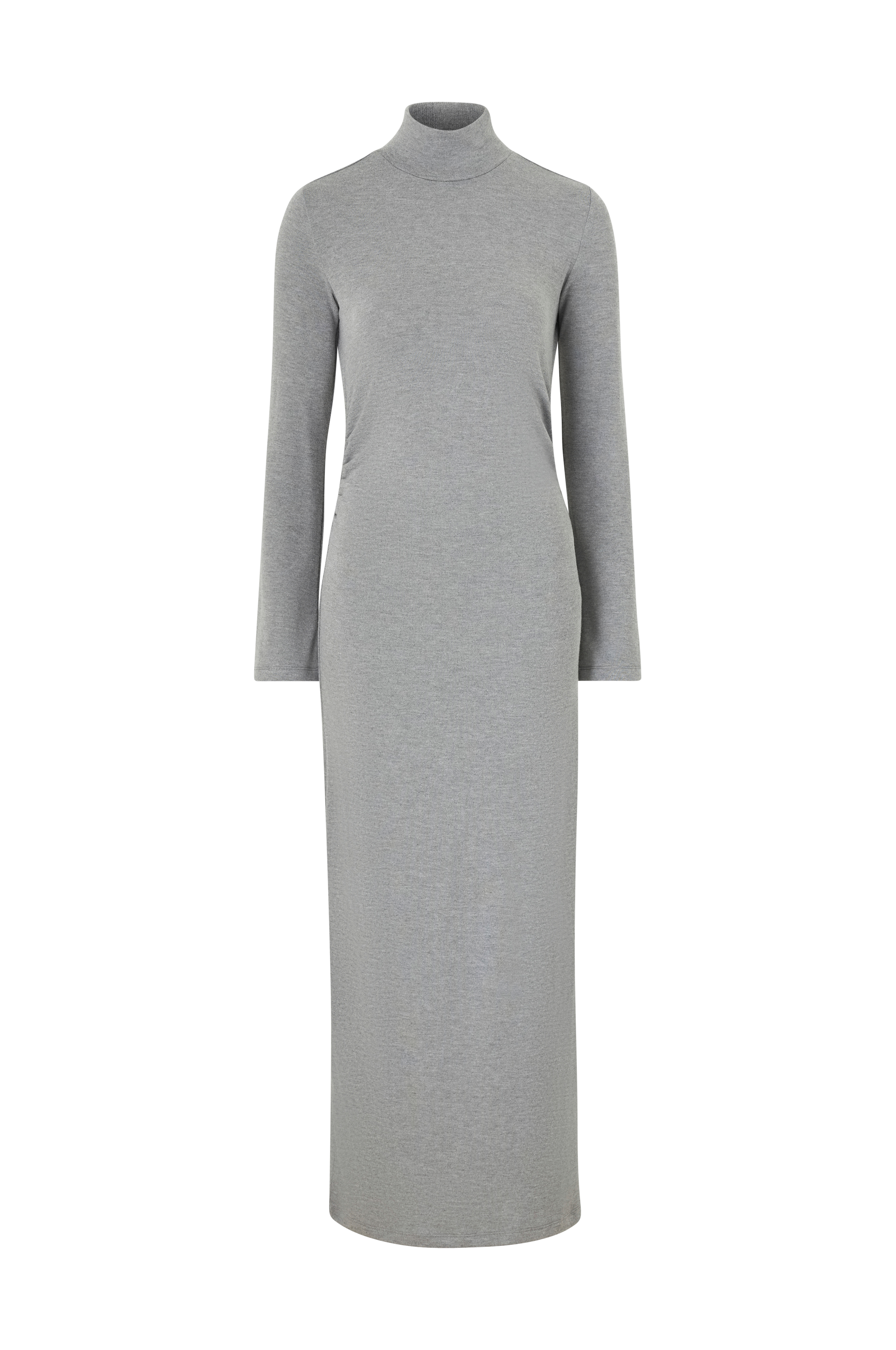 Strikket kjole med sidedrapering v:9561379