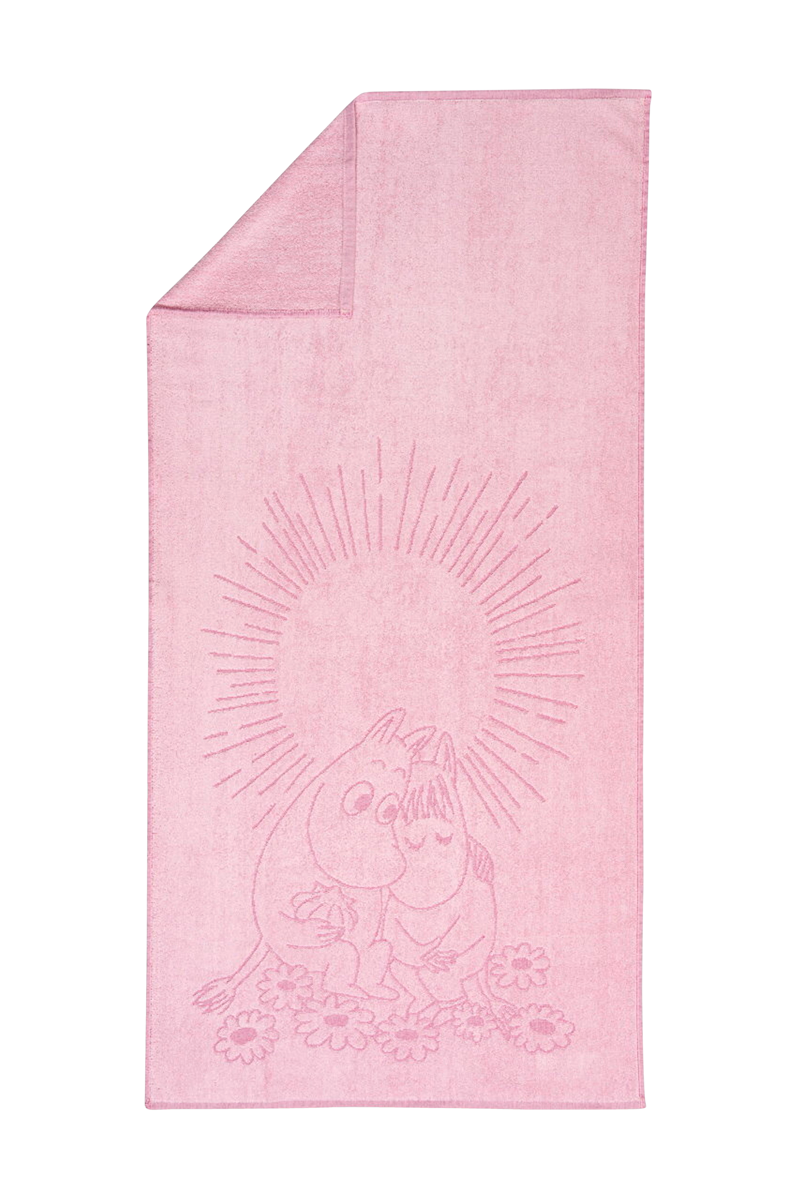 Mumin badehåndkle 70x140 In Love rosa Gots v:9680530