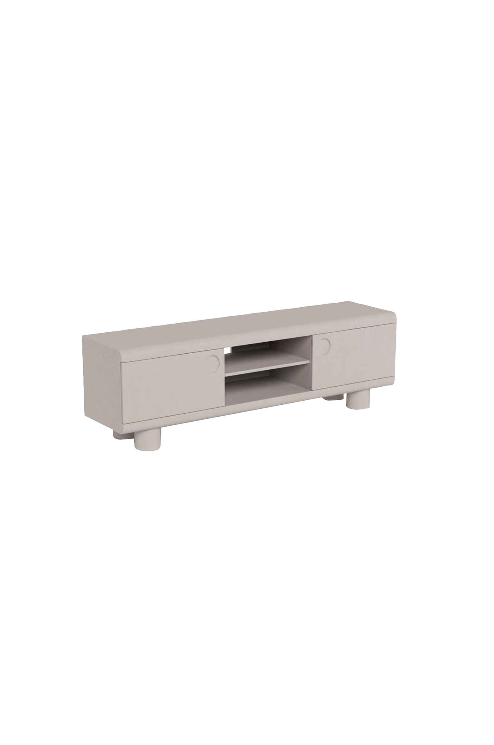 Magee Tv skap, topp, ramme, 2 dører, 3 hyller, 2 åpne rom, 160x40x50 cm v:116179