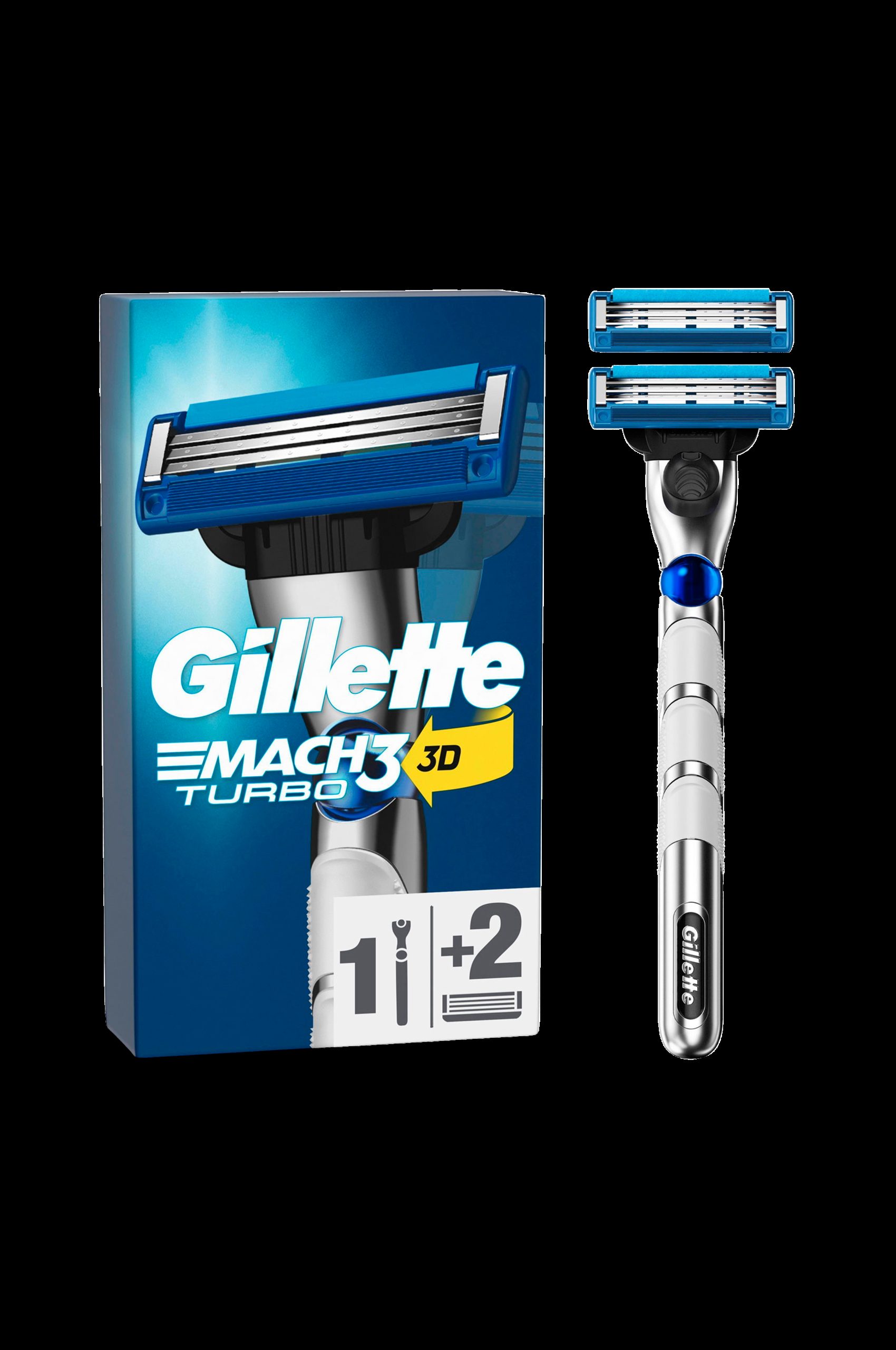 Barberhøvel Mach3 Turbo med 2 barberingsbad v:638194