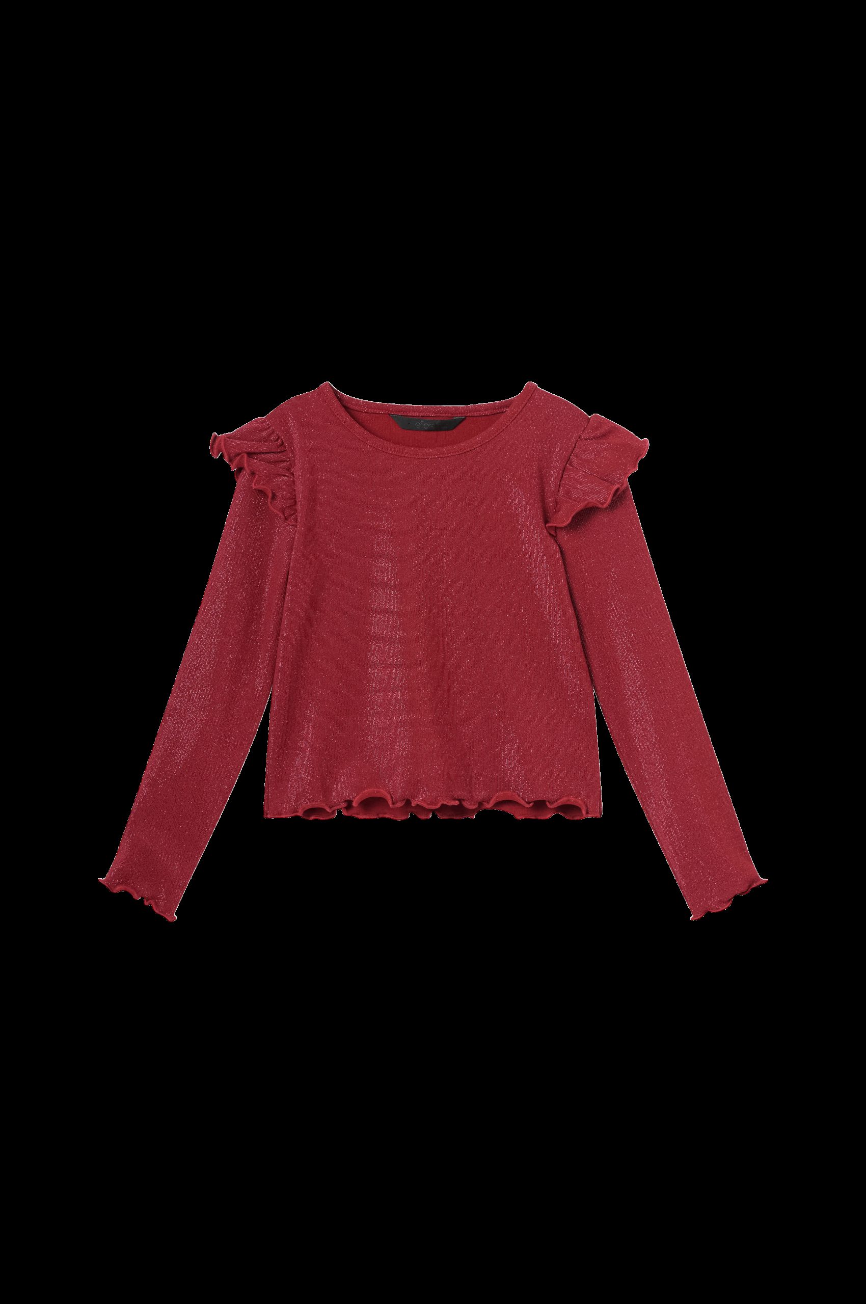 Ribbestrikket topp med lurex v:5180593
