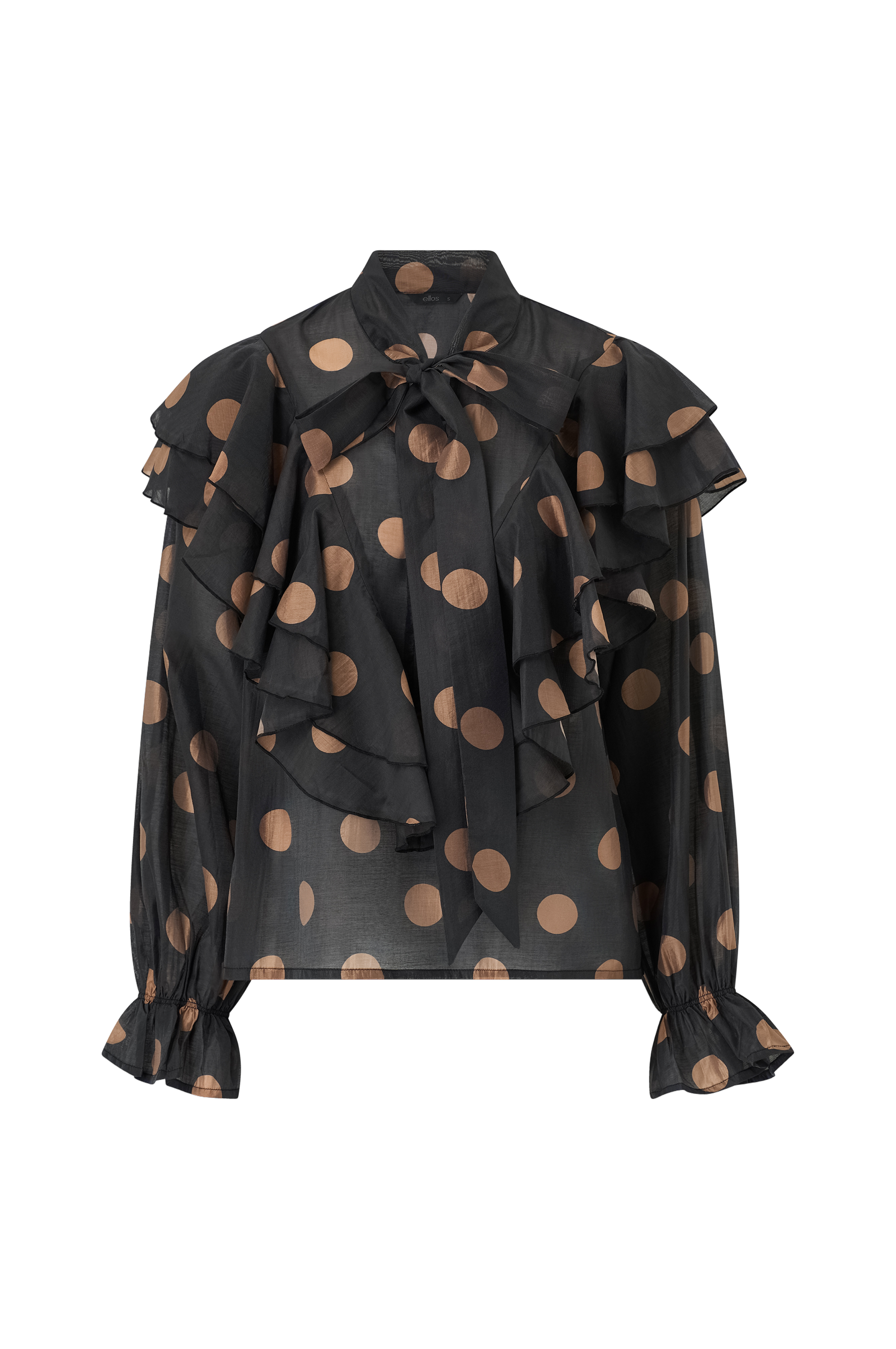 Bluse med volanger v:7873435